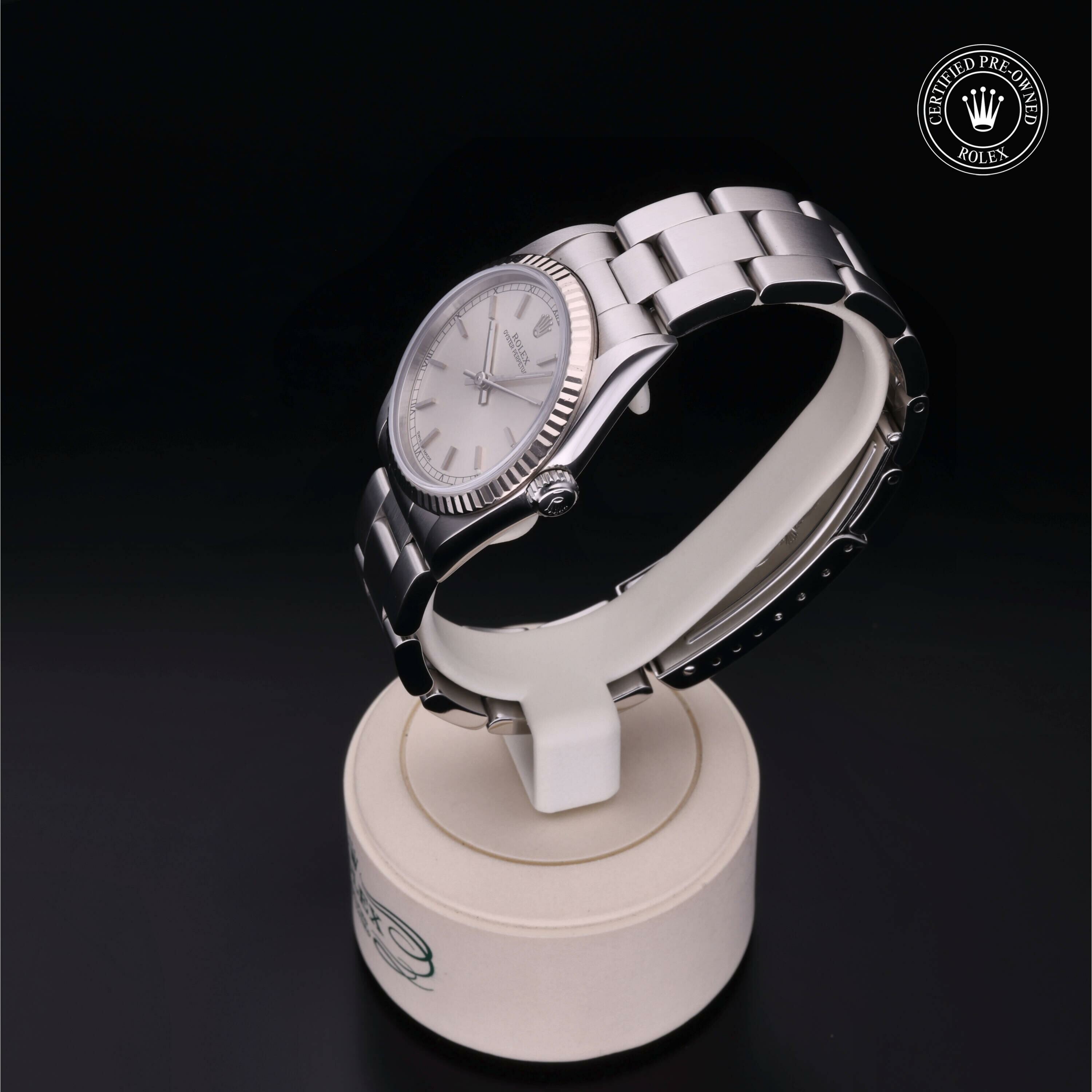 Rolex Oyster Perpetual 31 en Rolesor 18 Carat Gris M77014-0021 chez Frojo - vue 8