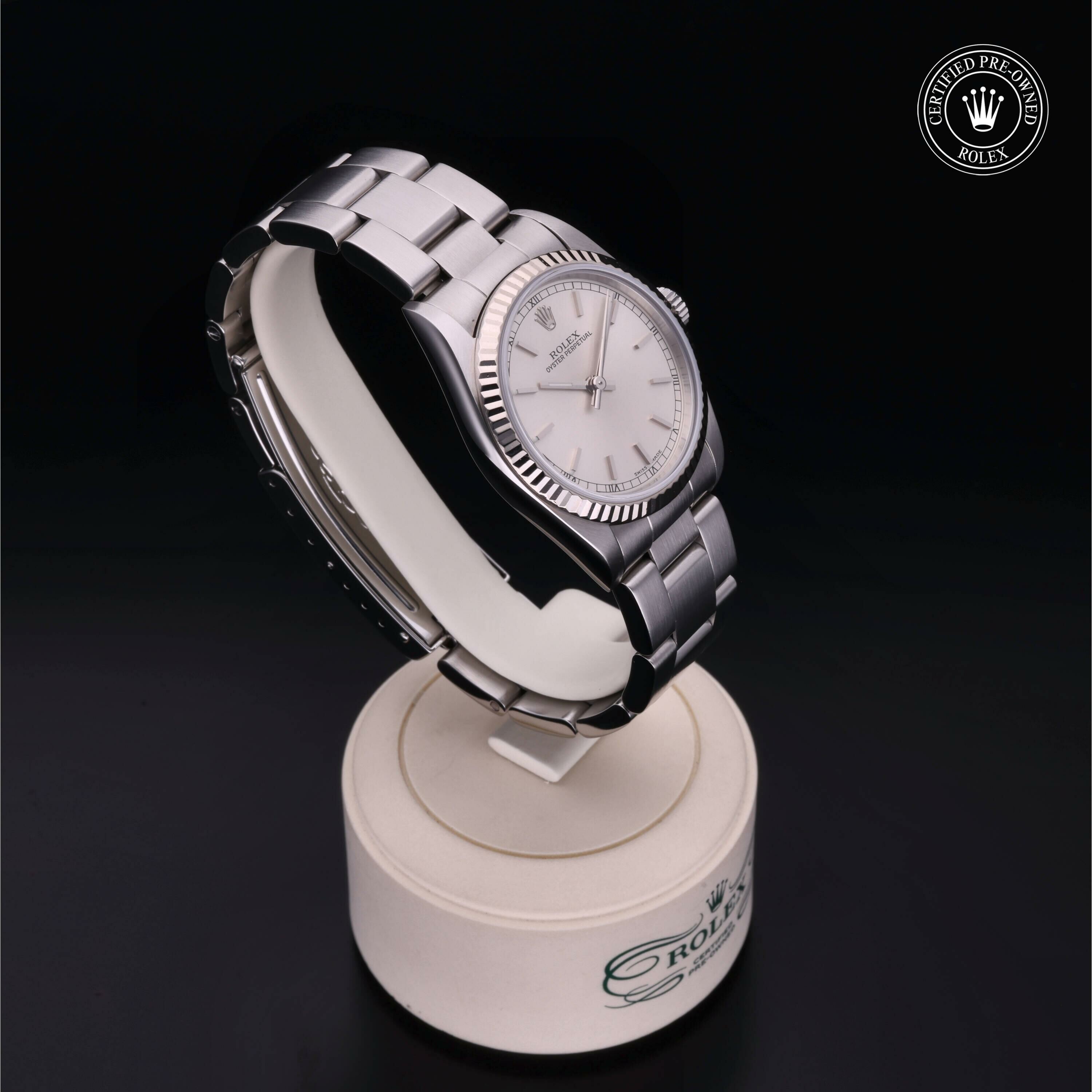 Rolex Oyster Perpetual 31 en Rolesor 18 Carat Gris M77014-0021 chez Frojo - vue 31