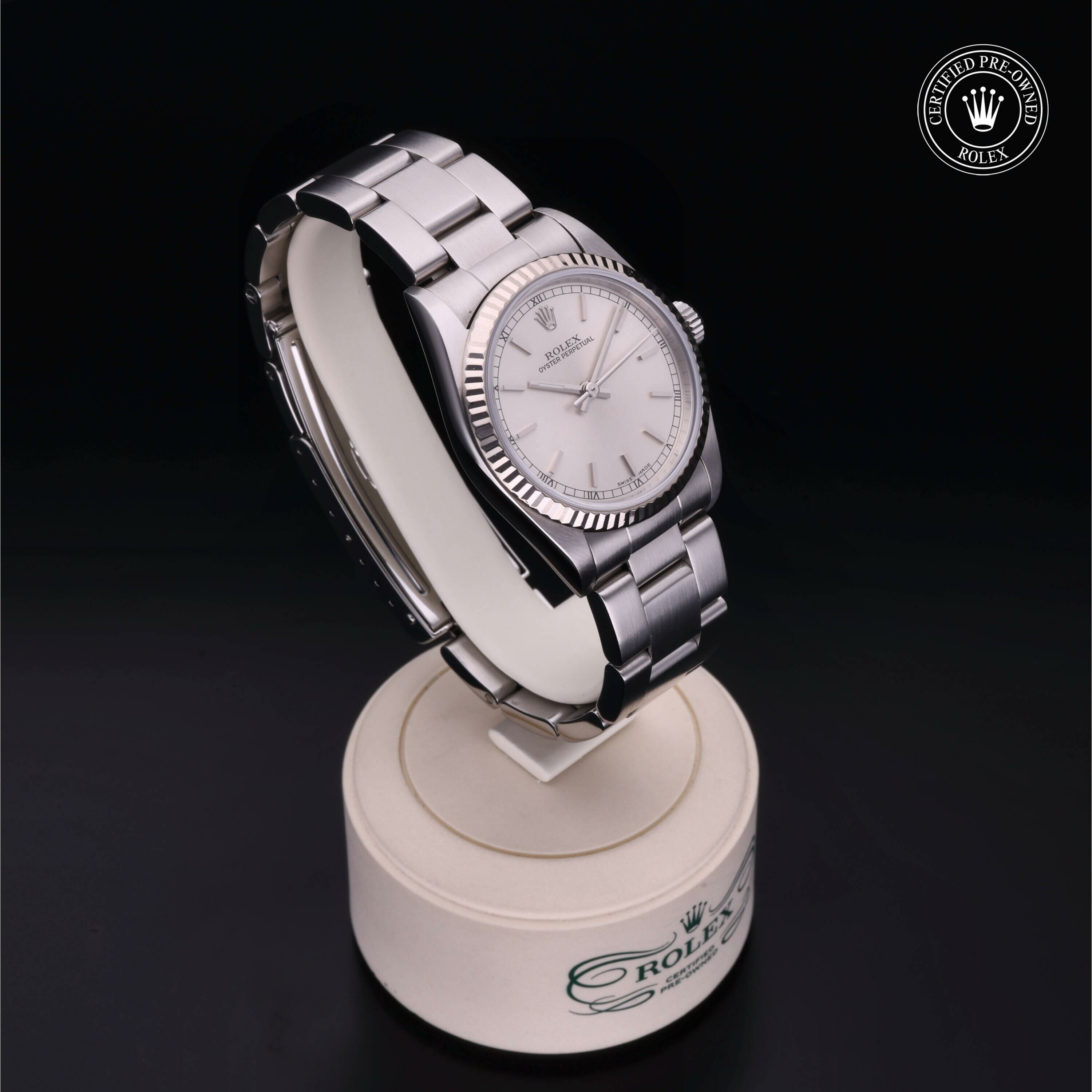 Rolex Oyster Perpetual 31 en Rolesor 18 Carat Gris M77014-0021 chez Frojo - vue 32