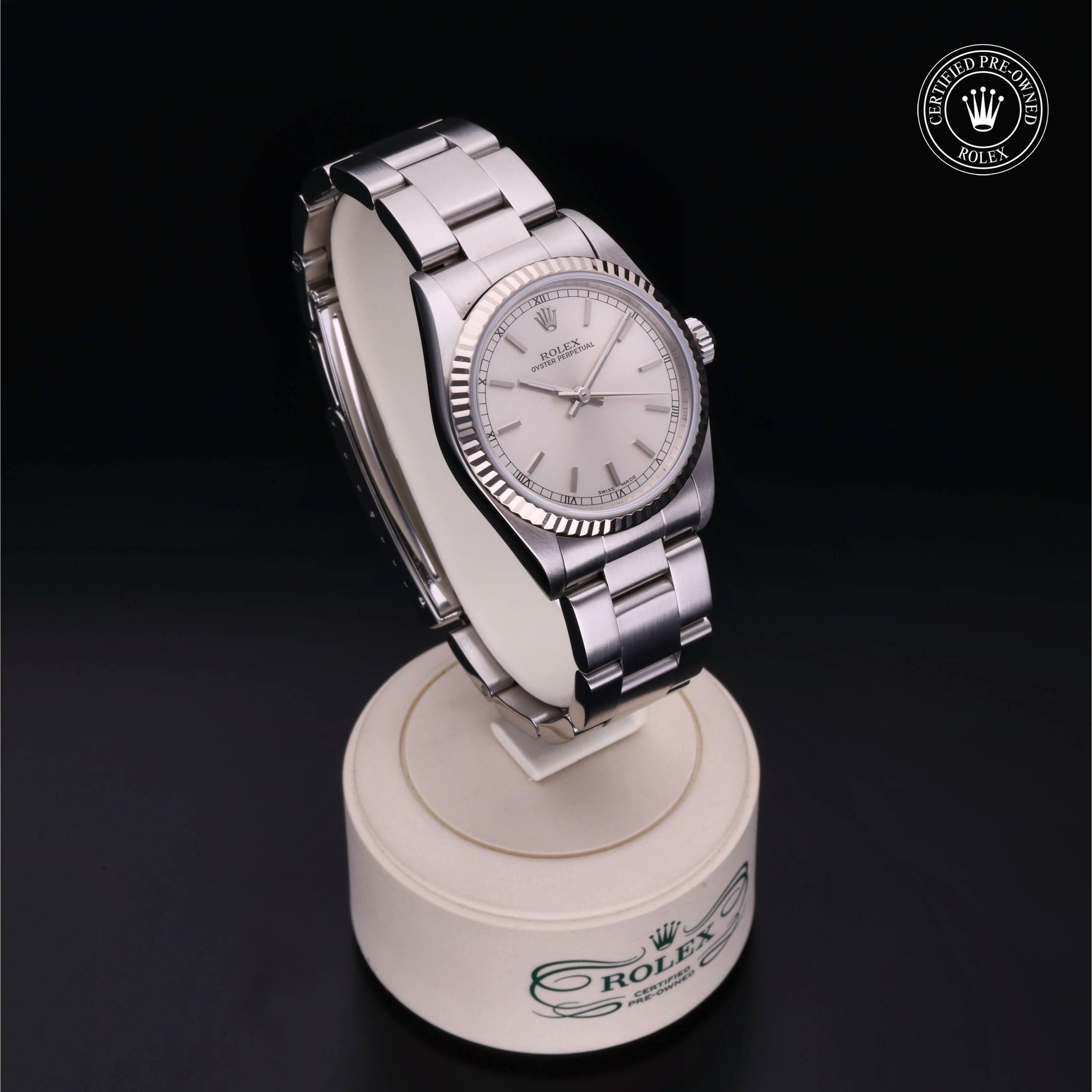 Rolex Oyster Perpetual 31 en Rolesor 18 Carat Gris M77014-0021 chez Frojo - vue 33