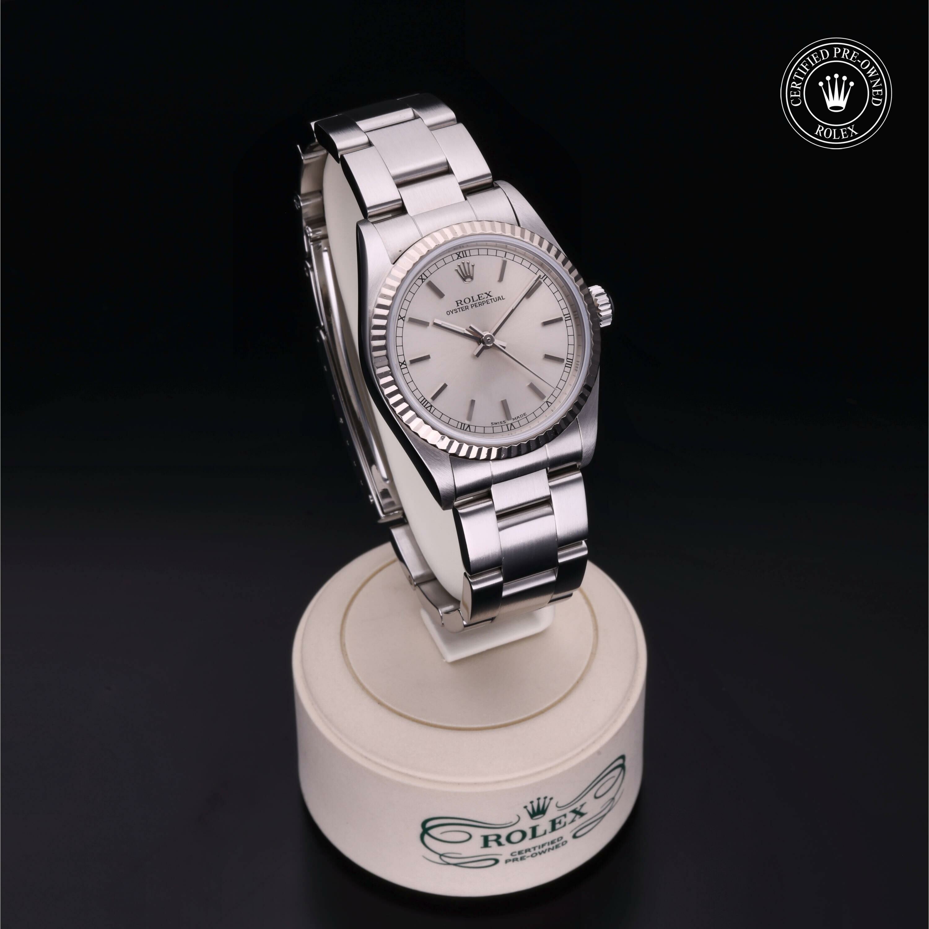 Rolex Oyster Perpetual 31 en Rolesor 18 Carat Gris M77014-0021 chez Frojo - vue 34