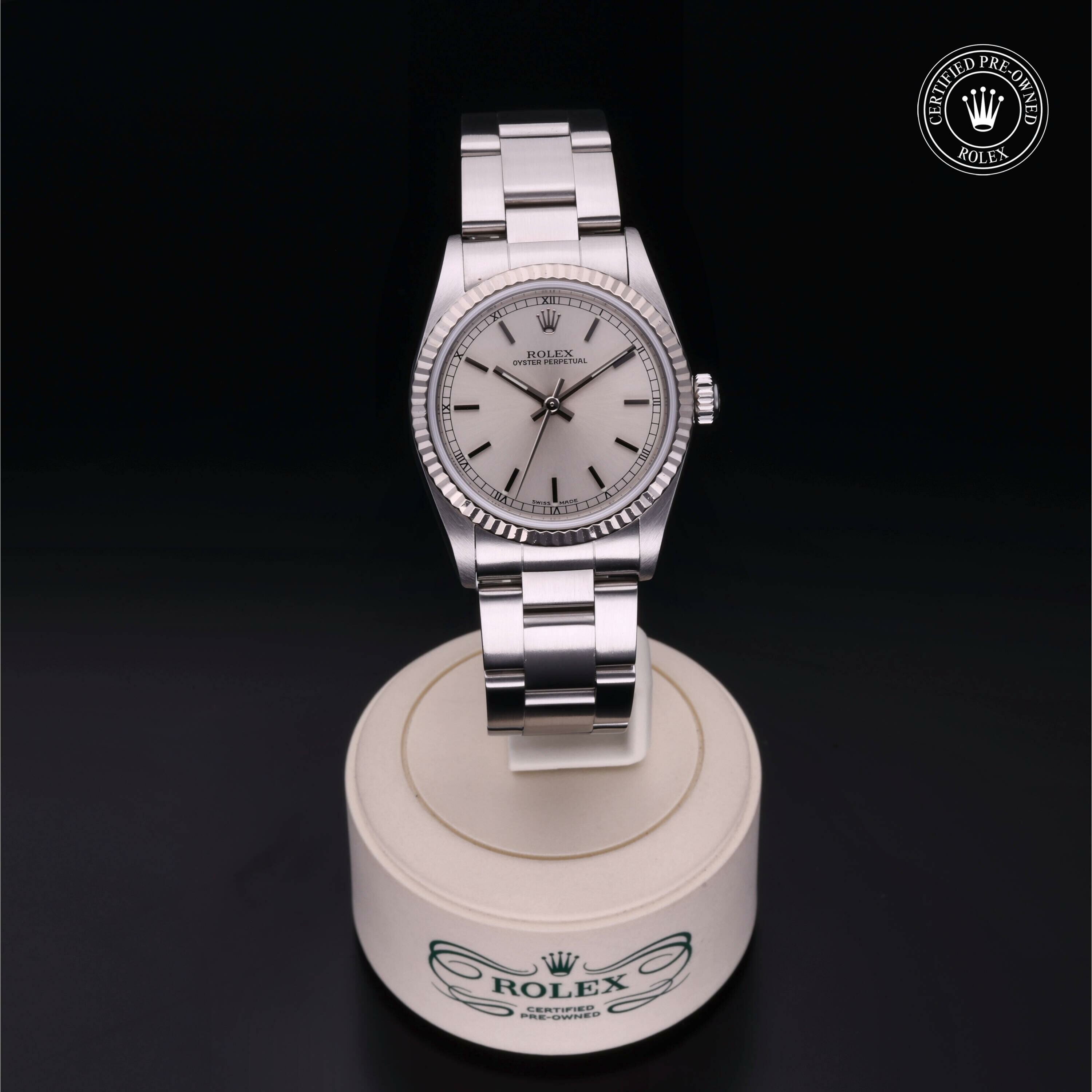 Rolex Oyster Perpetual 31 en Rolesor 18 Carat Gris M77014-0021 chez Frojo - vue 36