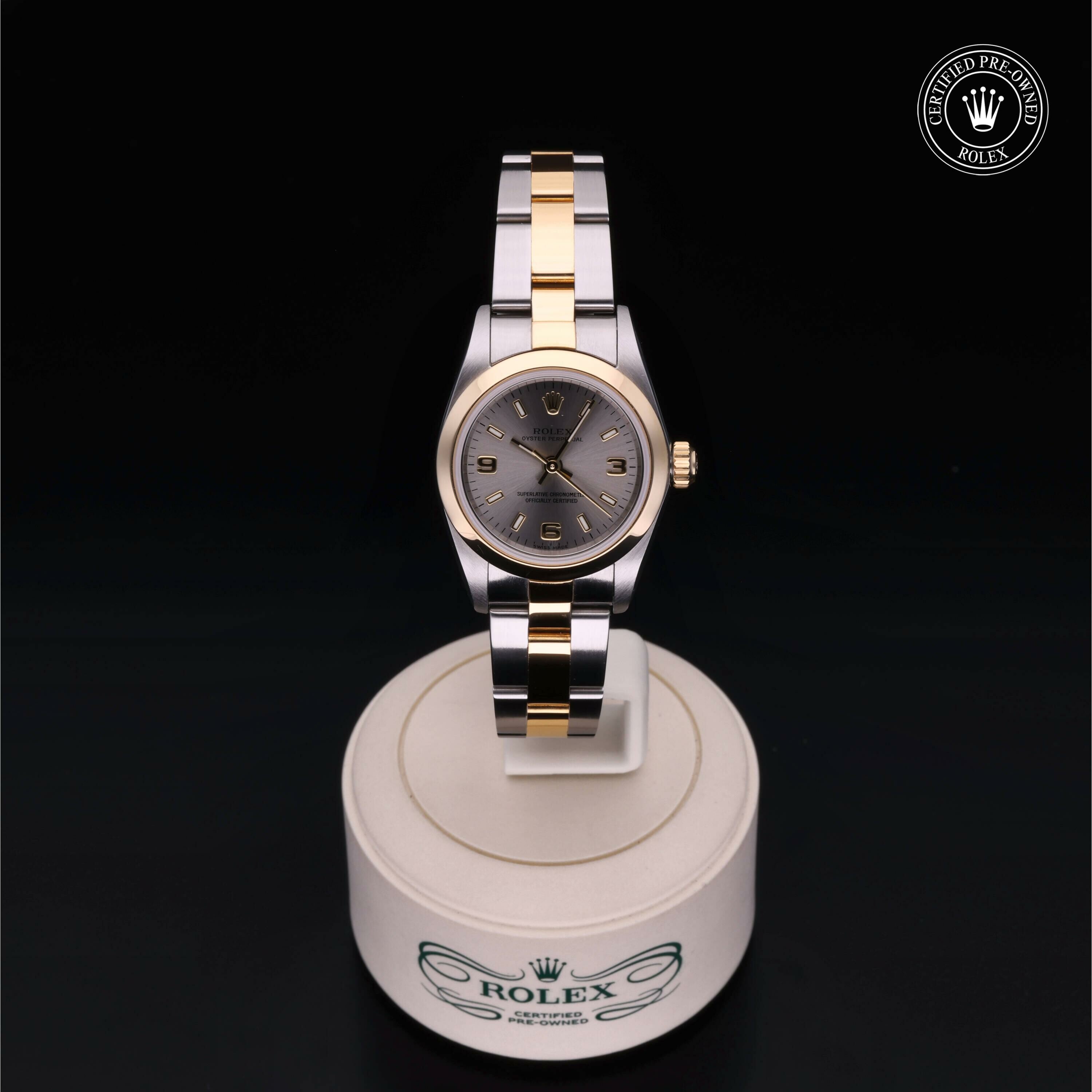 Rolex Oyster Perpetual 24 en Rolesor 18 Carat Jaune M76183-0026 chez Frojo