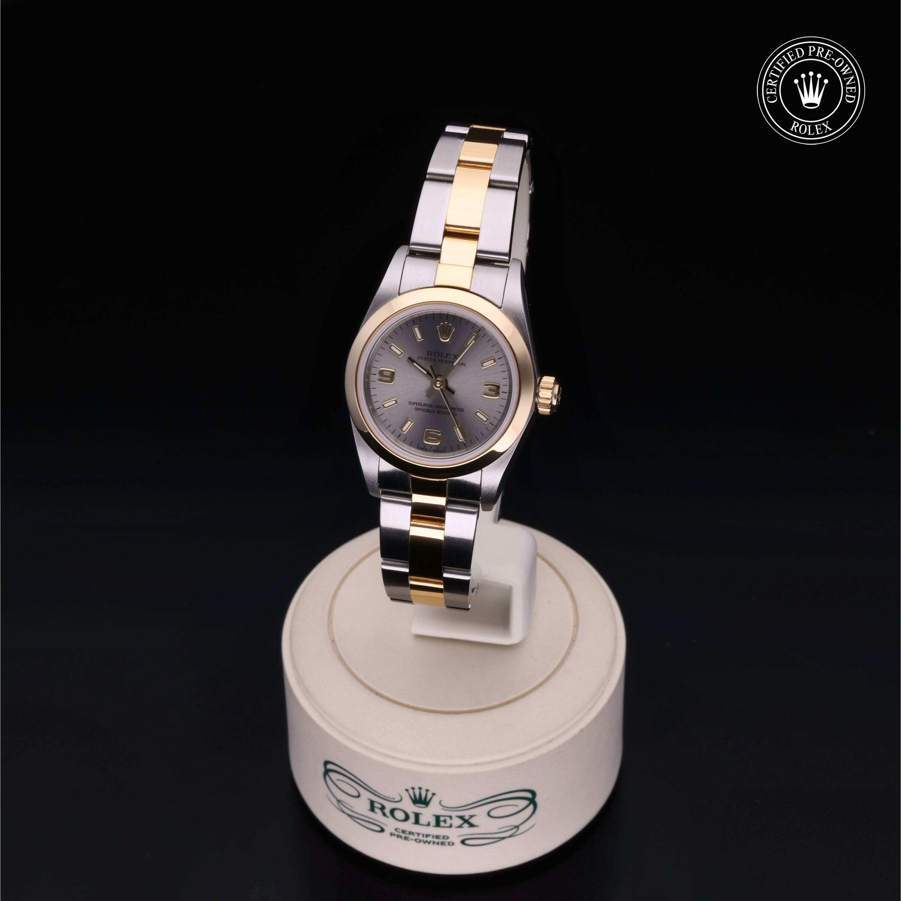 Rolex Oyster Perpetual 24 en Rolesor 18 Carat Jaune M76183-0026 chez Frojo - vue 2