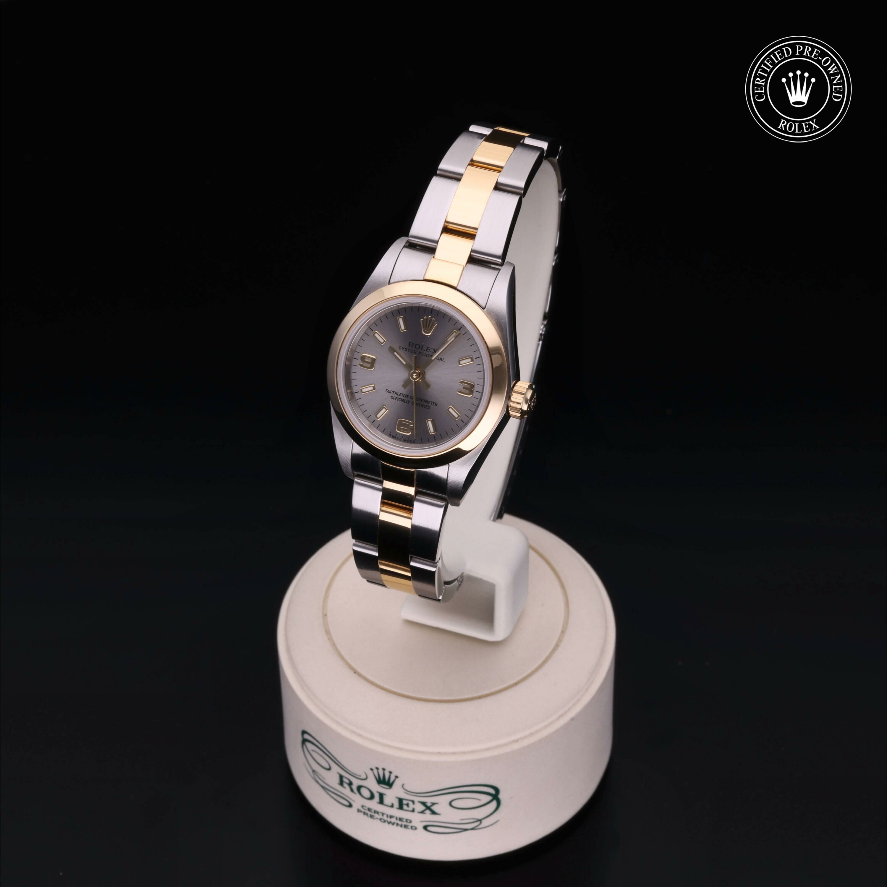 Rolex Oyster Perpetual 24 en Rolesor 18 Carat Jaune M76183-0026 chez Frojo - vue 3