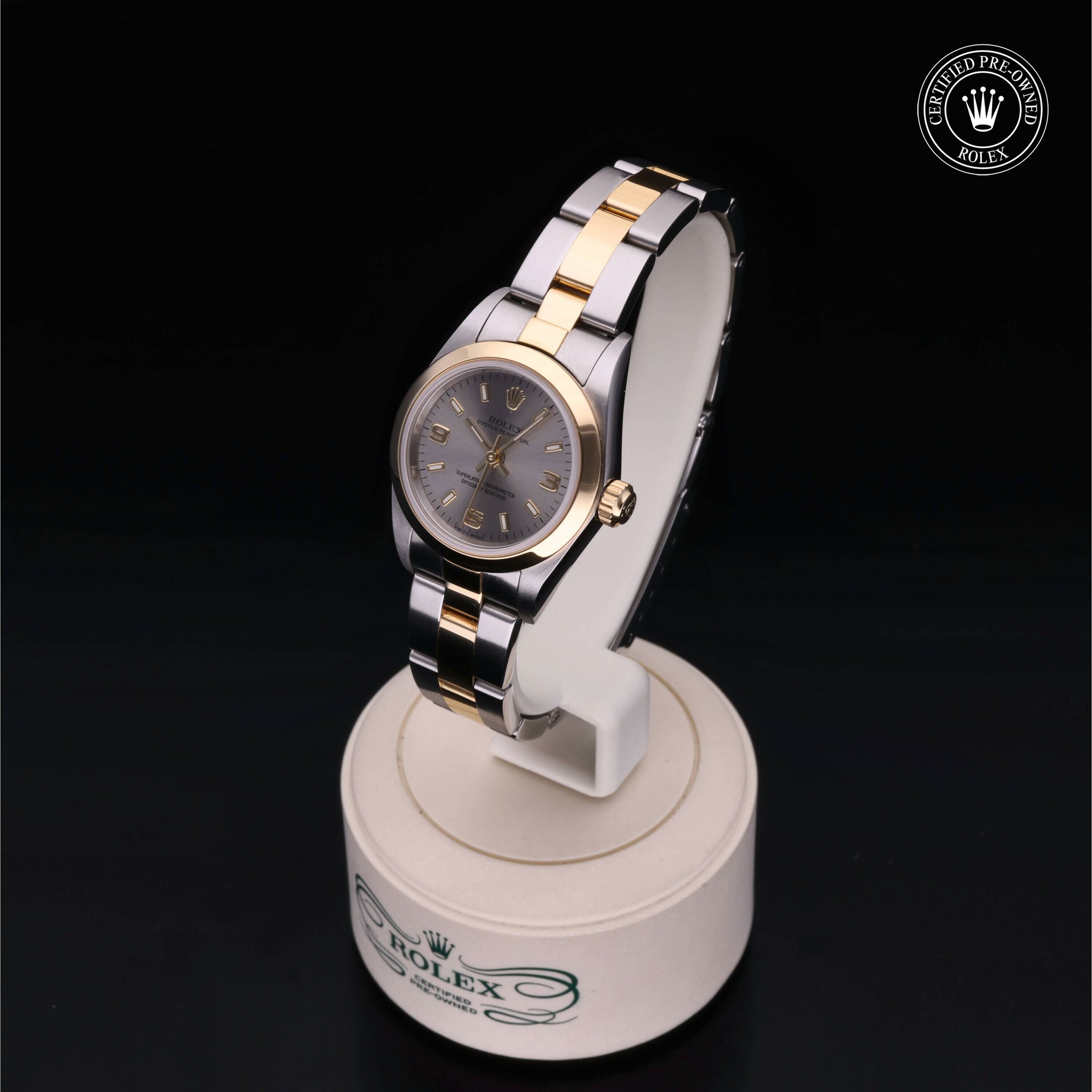 Rolex Oyster Perpetual 24 en Rolesor 18 Carat Jaune M76183-0026 chez Frojo - vue 4