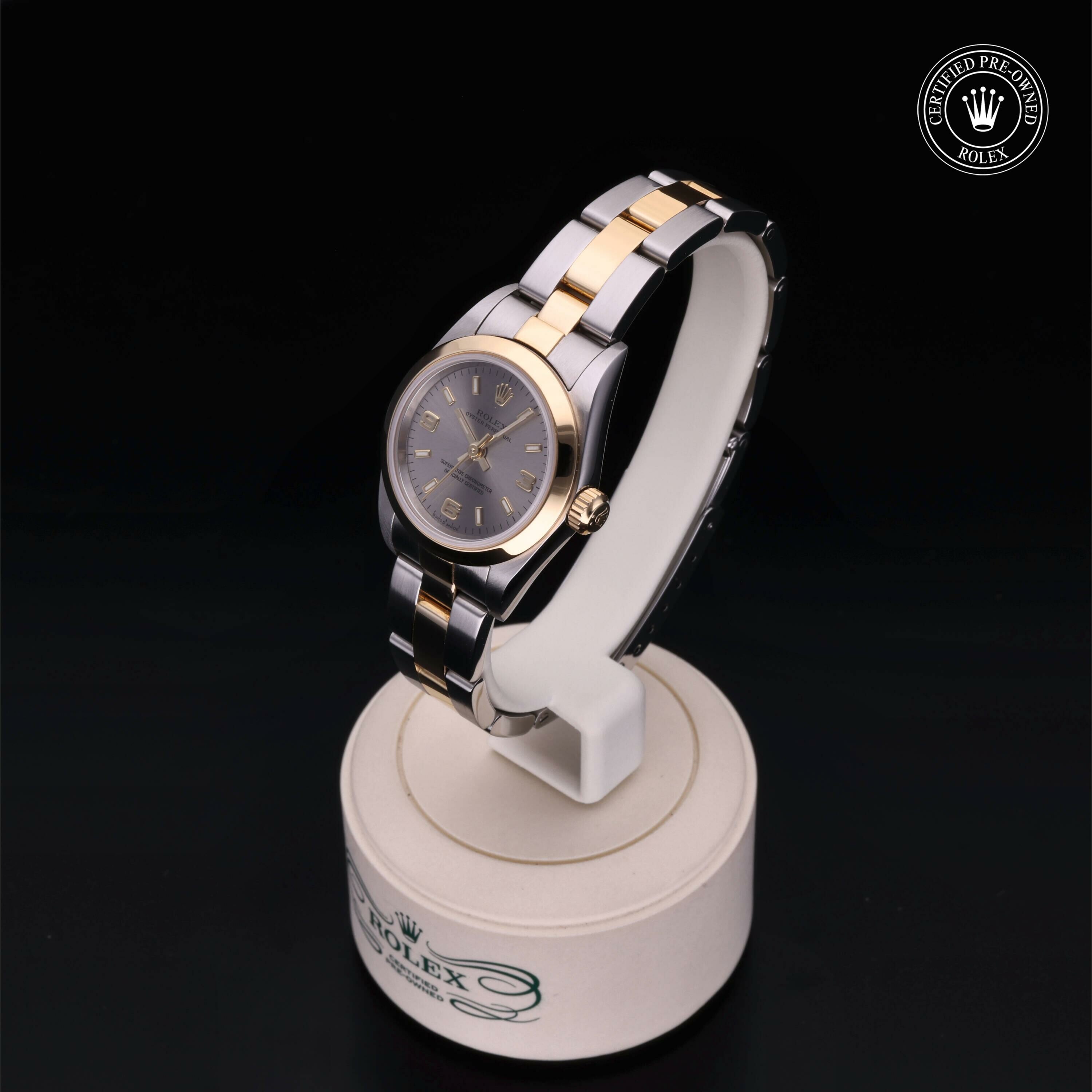 Rolex Oyster Perpetual 24 en Rolesor 18 Carat Jaune M76183-0026 chez Frojo - vue 5