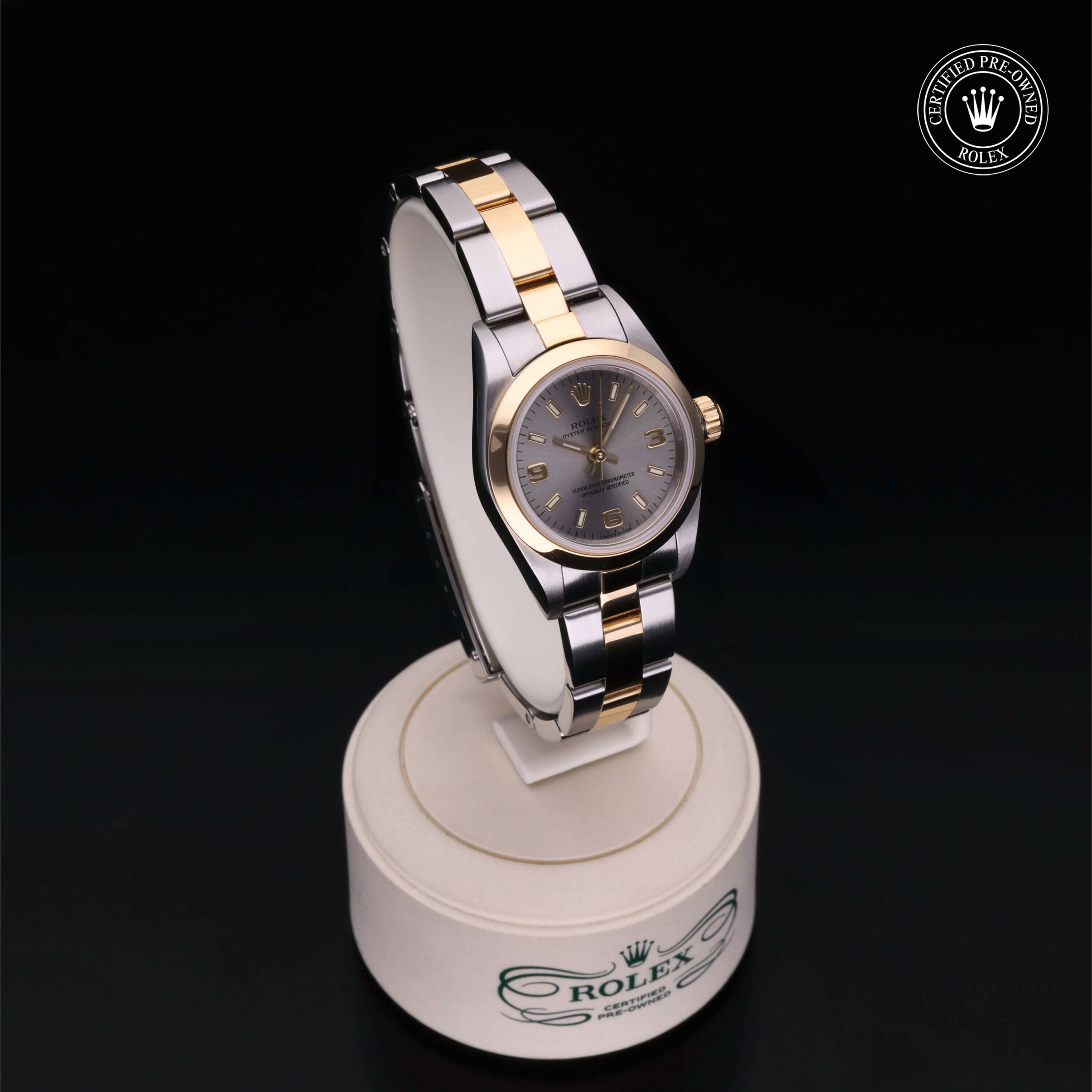 Rolex Oyster Perpetual 24 en Rolesor 18 Carat Jaune M76183-0026 chez Frojo - vue 34
