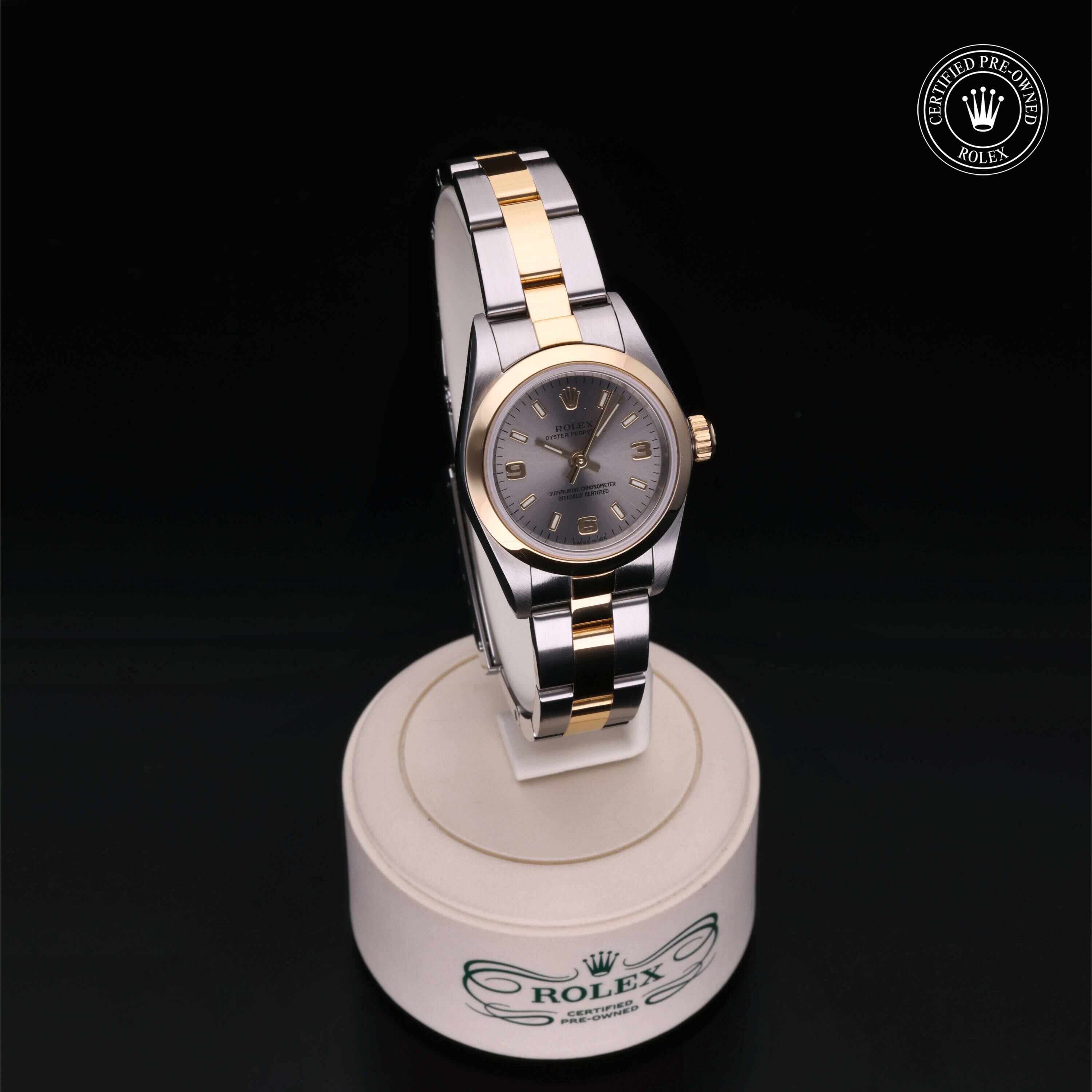 Rolex Oyster Perpetual 24 en Rolesor 18 Carat Jaune M76183-0026 chez Frojo - vue 35