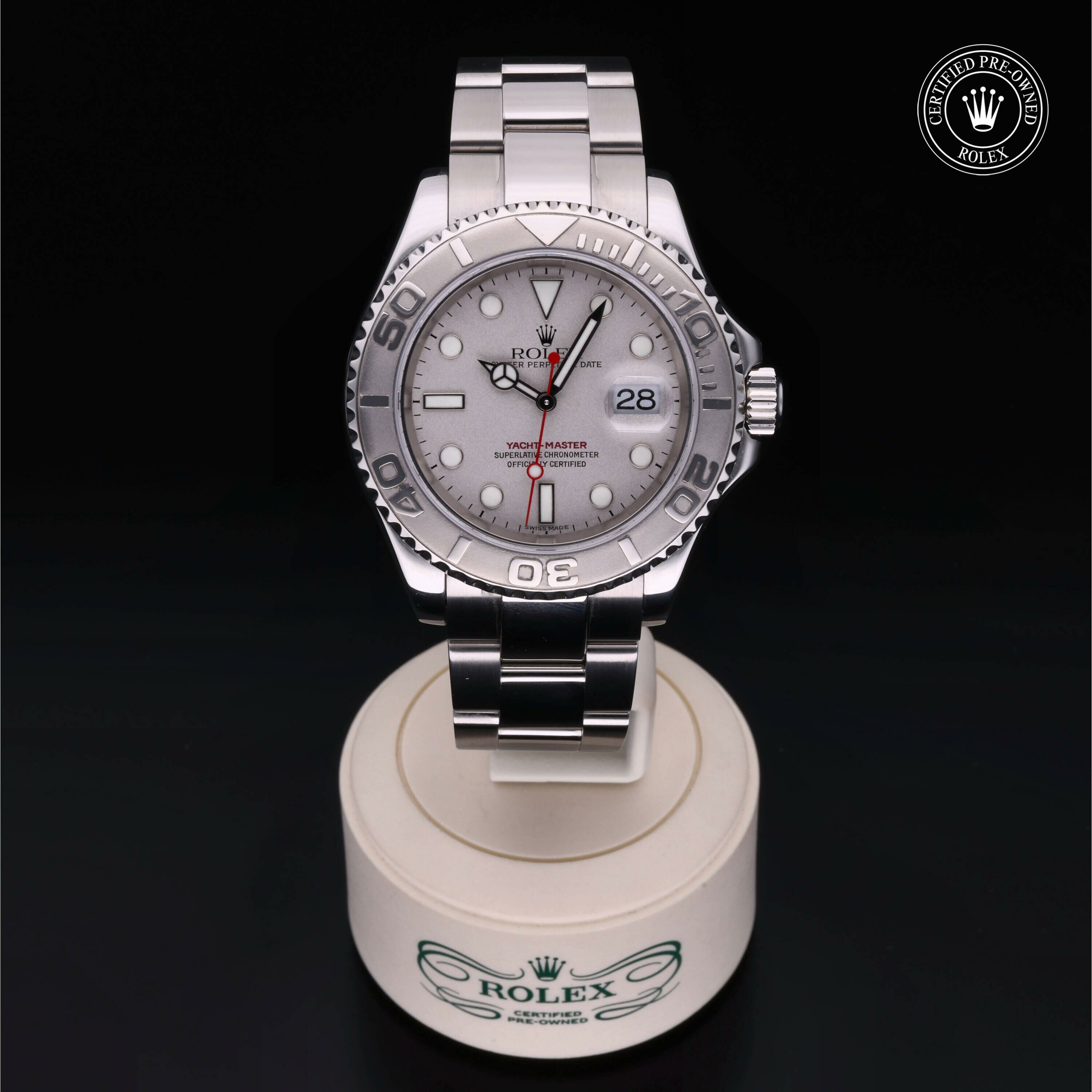Rolex Yacht-Master 40 en Rolesium Platine M16622-0004 chez Frojo