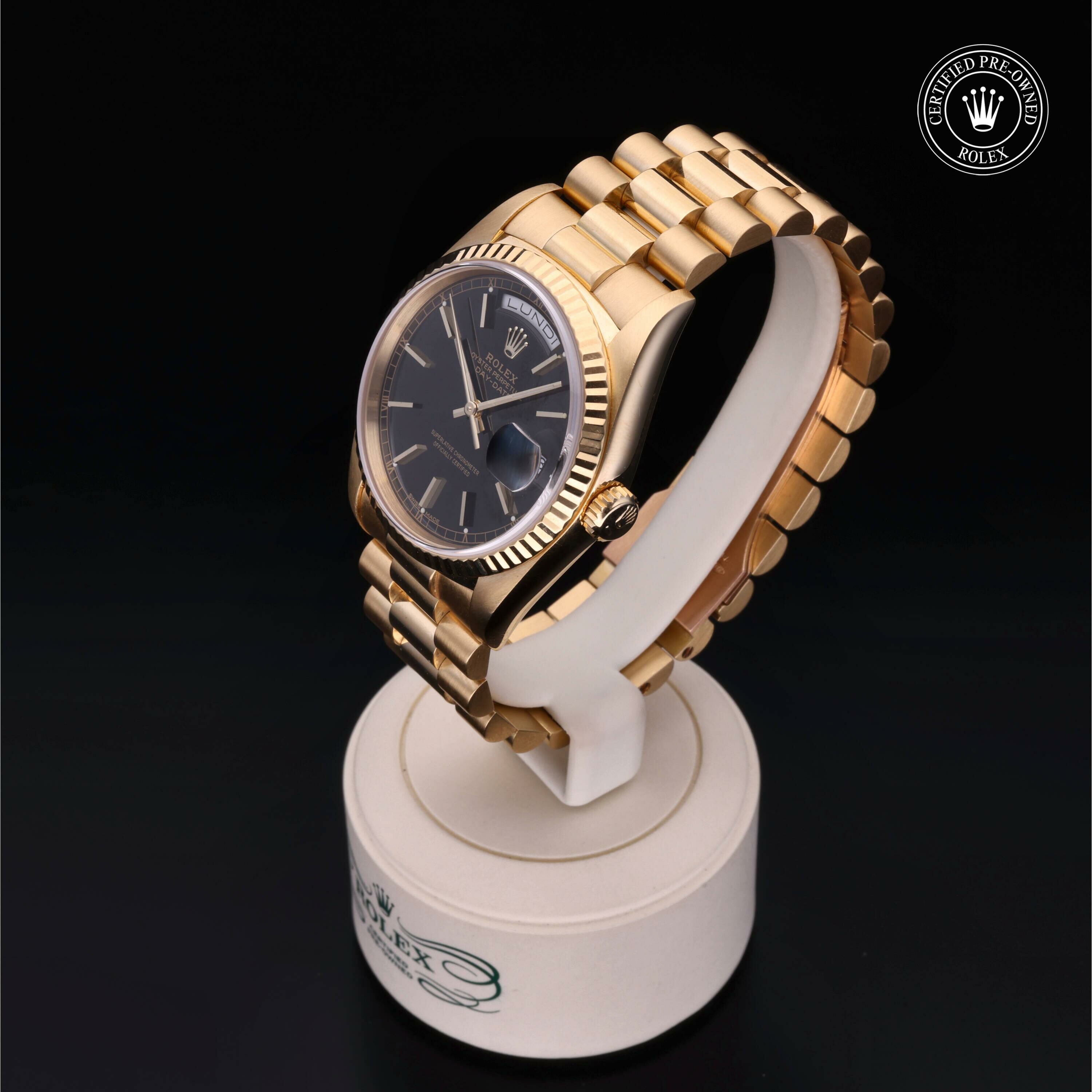 Rolex Day-Date 36 en Or 18 Carat Jaune M18238-0007 chez Frojo - vue 6