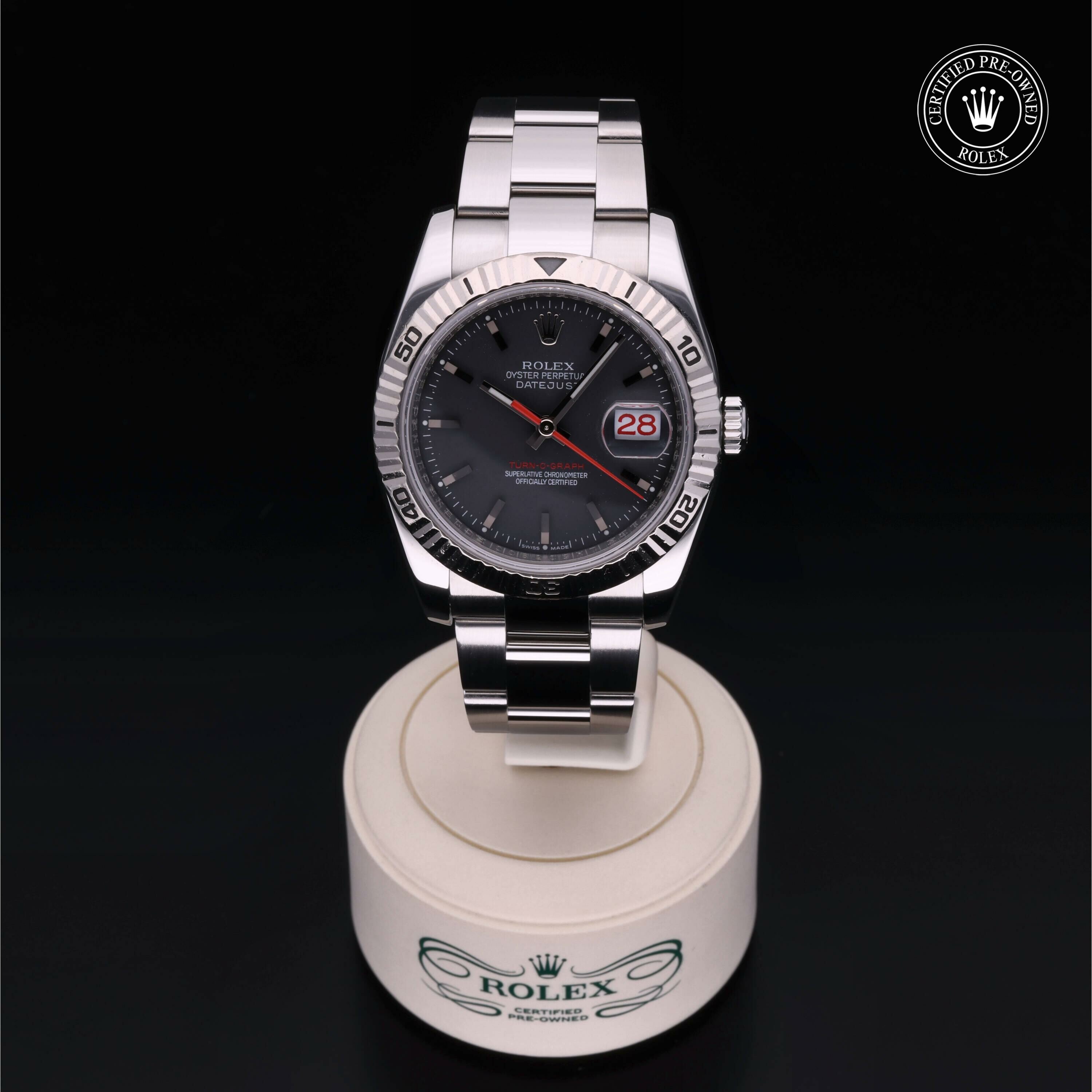 Rolex Datejust Turn-O-Graph en Rolesor 18 Carat Gris M116264-0016 chez Frojo