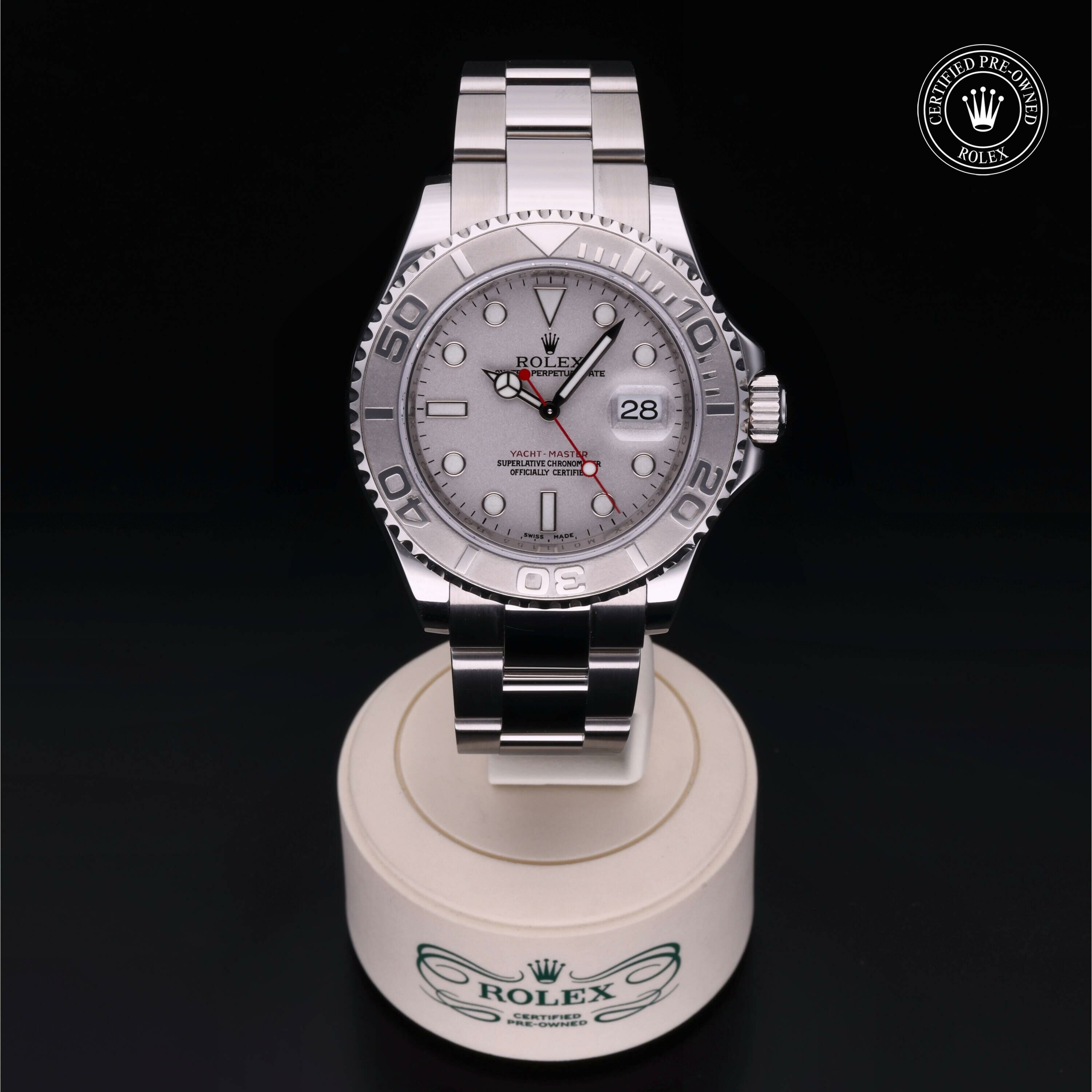 Rolex Yacht-Master 40 en Rolesium Platine M16622-0004 chez Frojo