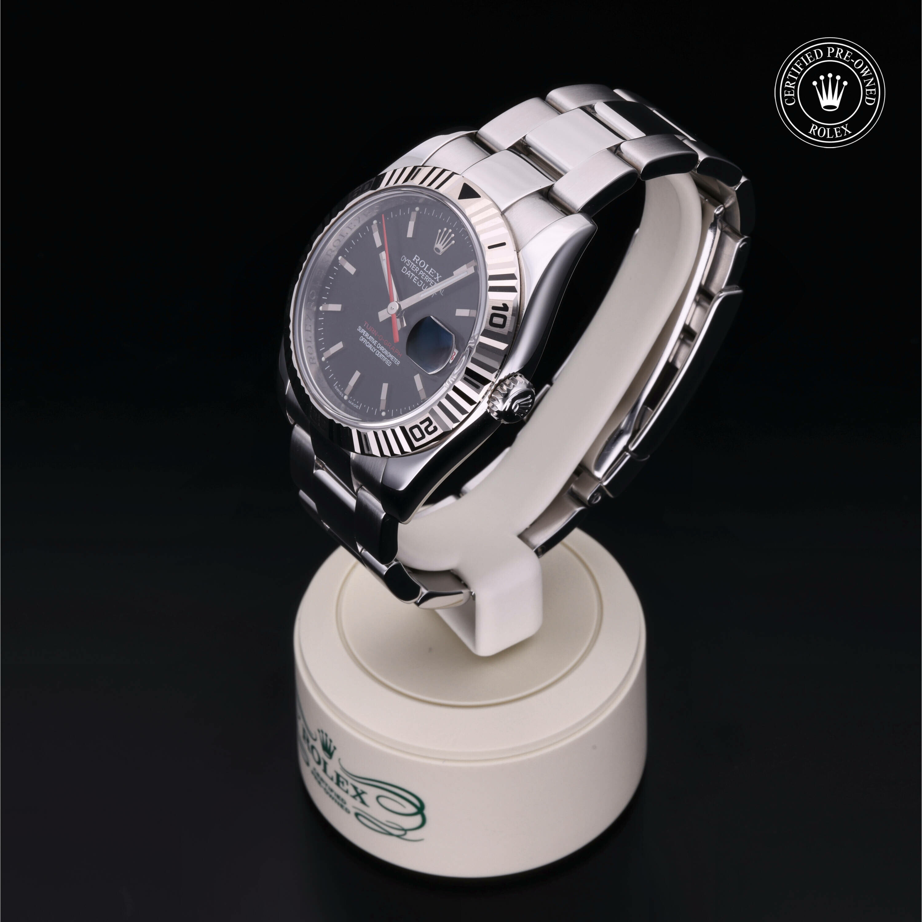 Rolex Datejust Turn-O-Graph en acier Oystersteel et or gris M116264-0011 chez Frojo - vue 6