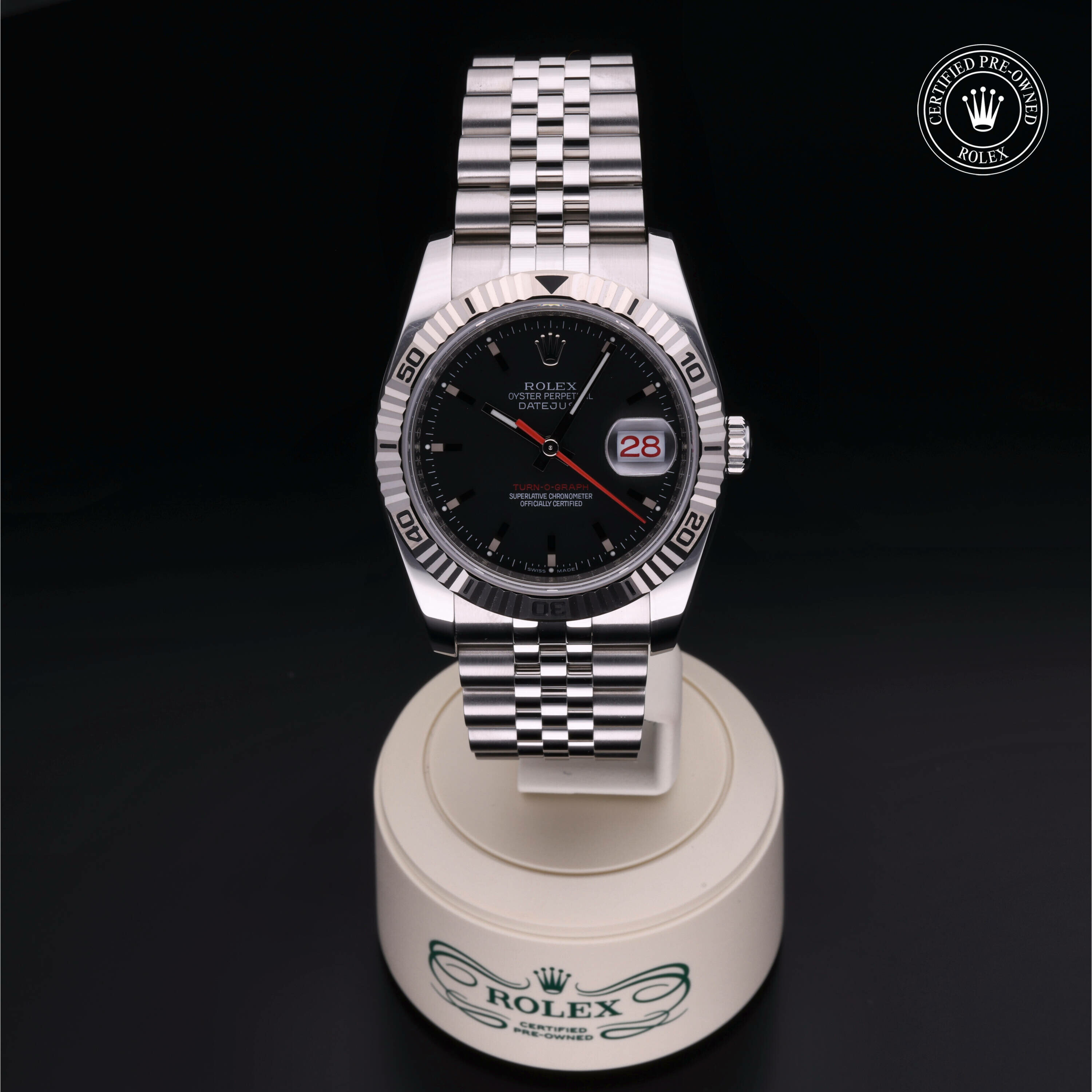 Rolex Datejust Turn-O-Graph en Rolesor 18 Carat Gris M116264-0008 chez Frojo