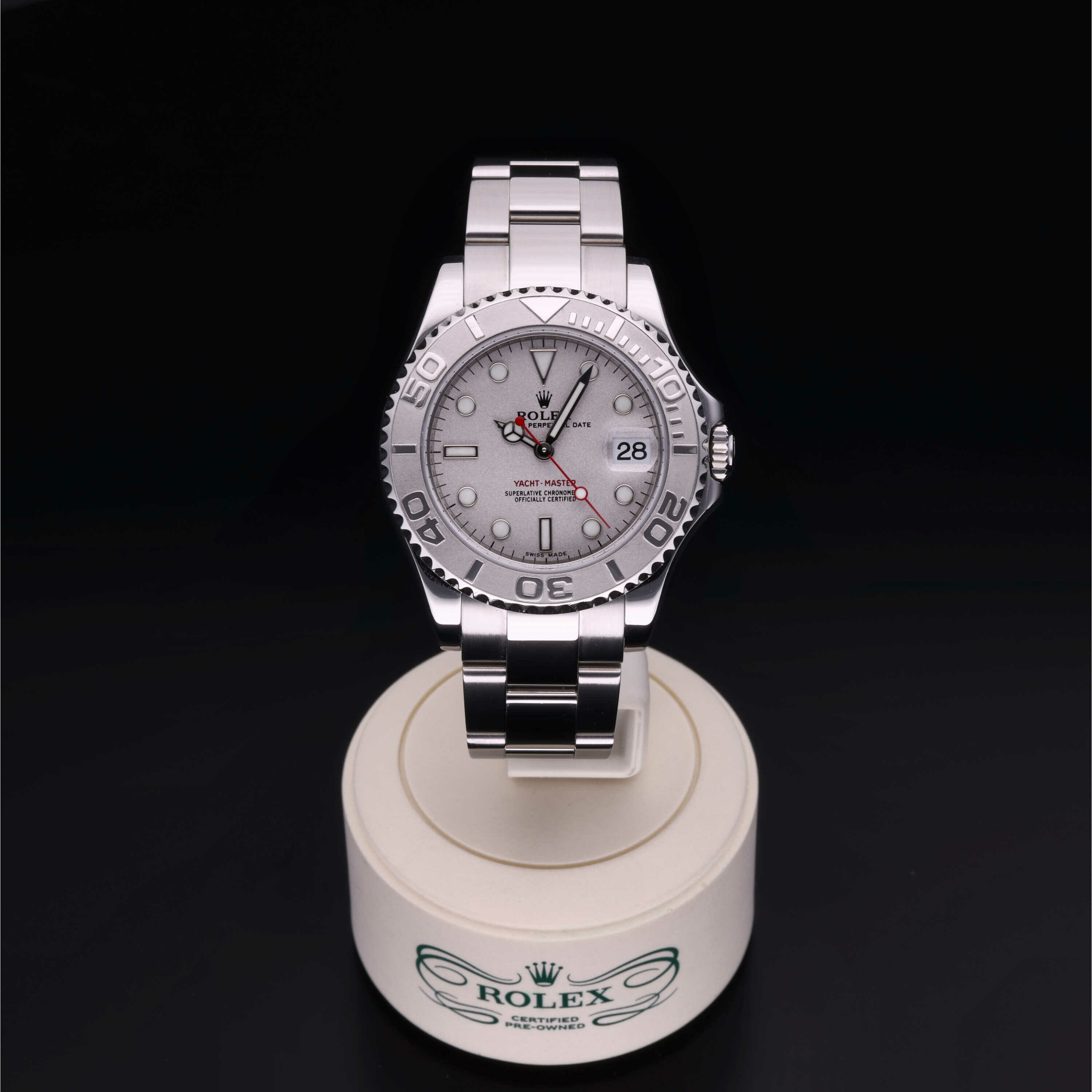 Rolex Yacht‑Master 35 en Rolesium Platine M168622-0005 chez Frojo