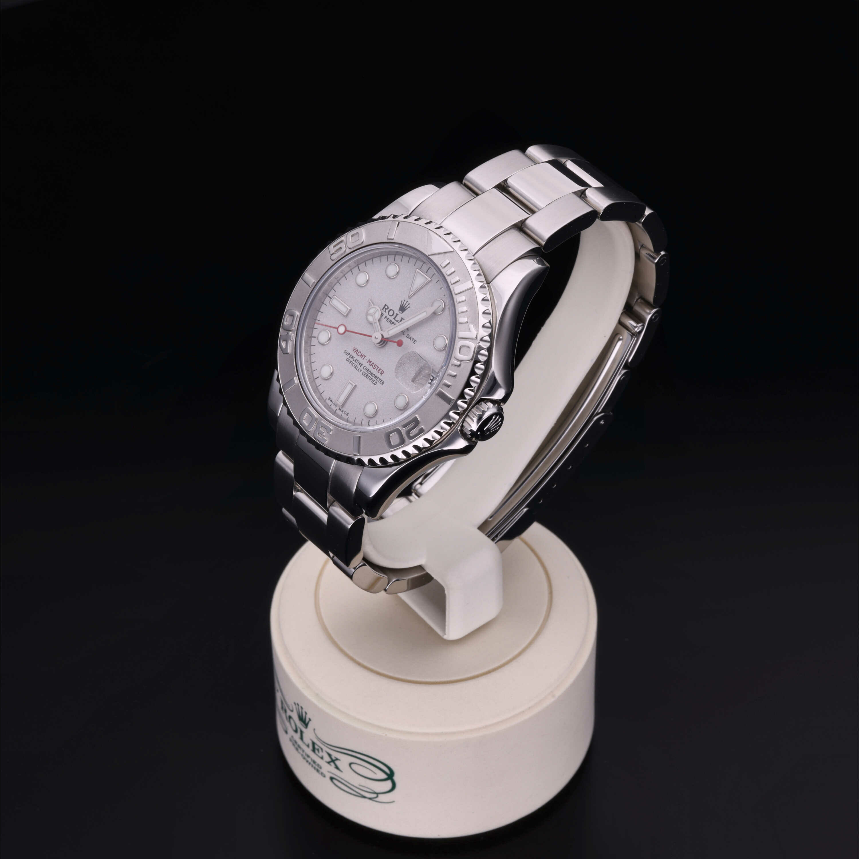 Rolex Yacht‑Master 35 en Rolesium Platine M168622-0005 chez Frojo - vue 6