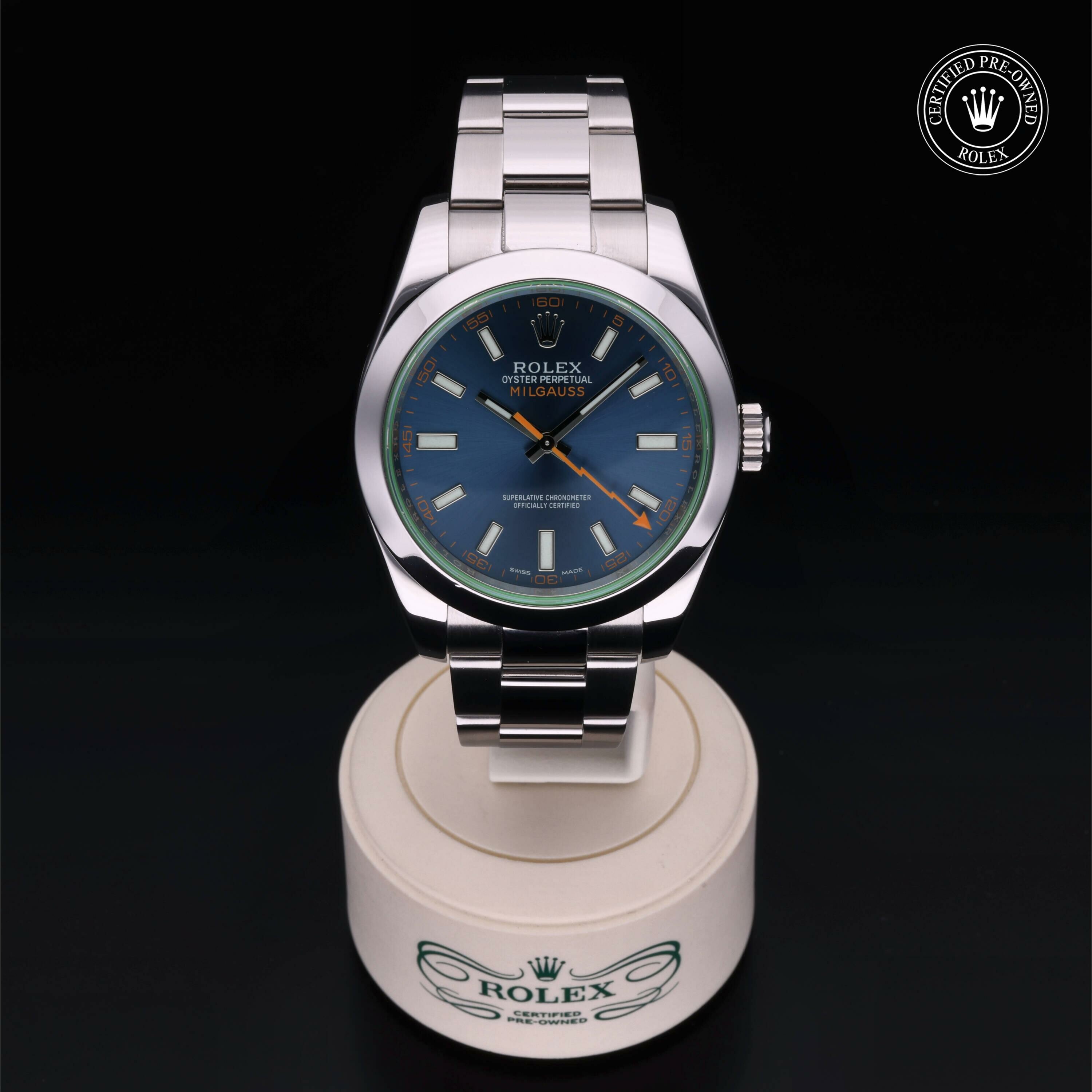 Rolex Milgauss en Acier M116400GV-0002 chez Frojo
