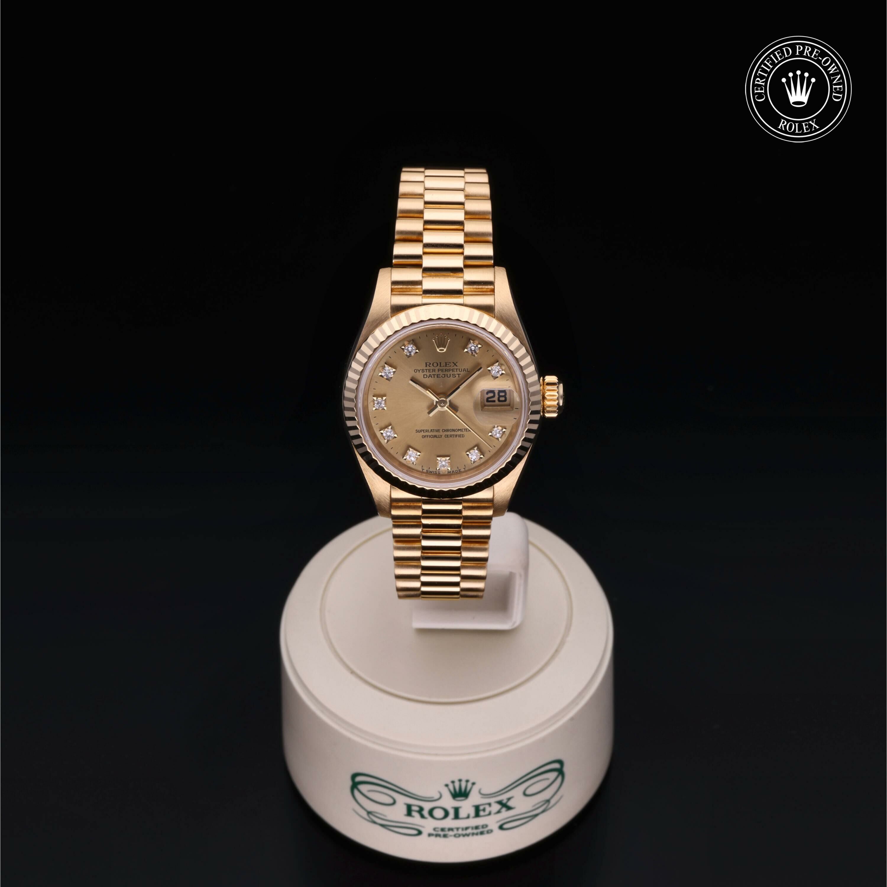 Rolex Lady-Datejust 26 en Or 18 Carat Jaune  chez Frojo