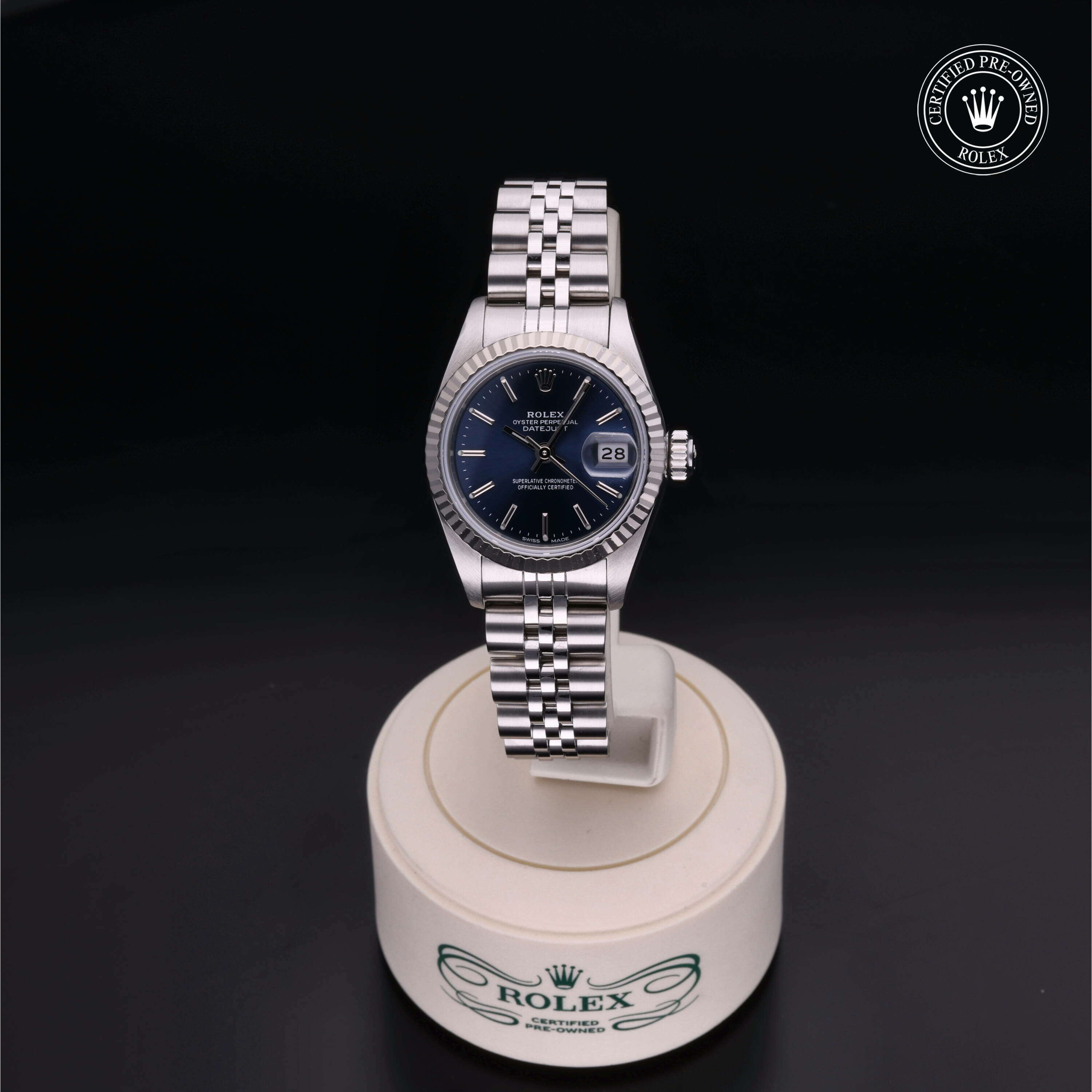 Rolex Lady-Datejust 26 en Rolesor 18 Carat Gris  chez Frojo