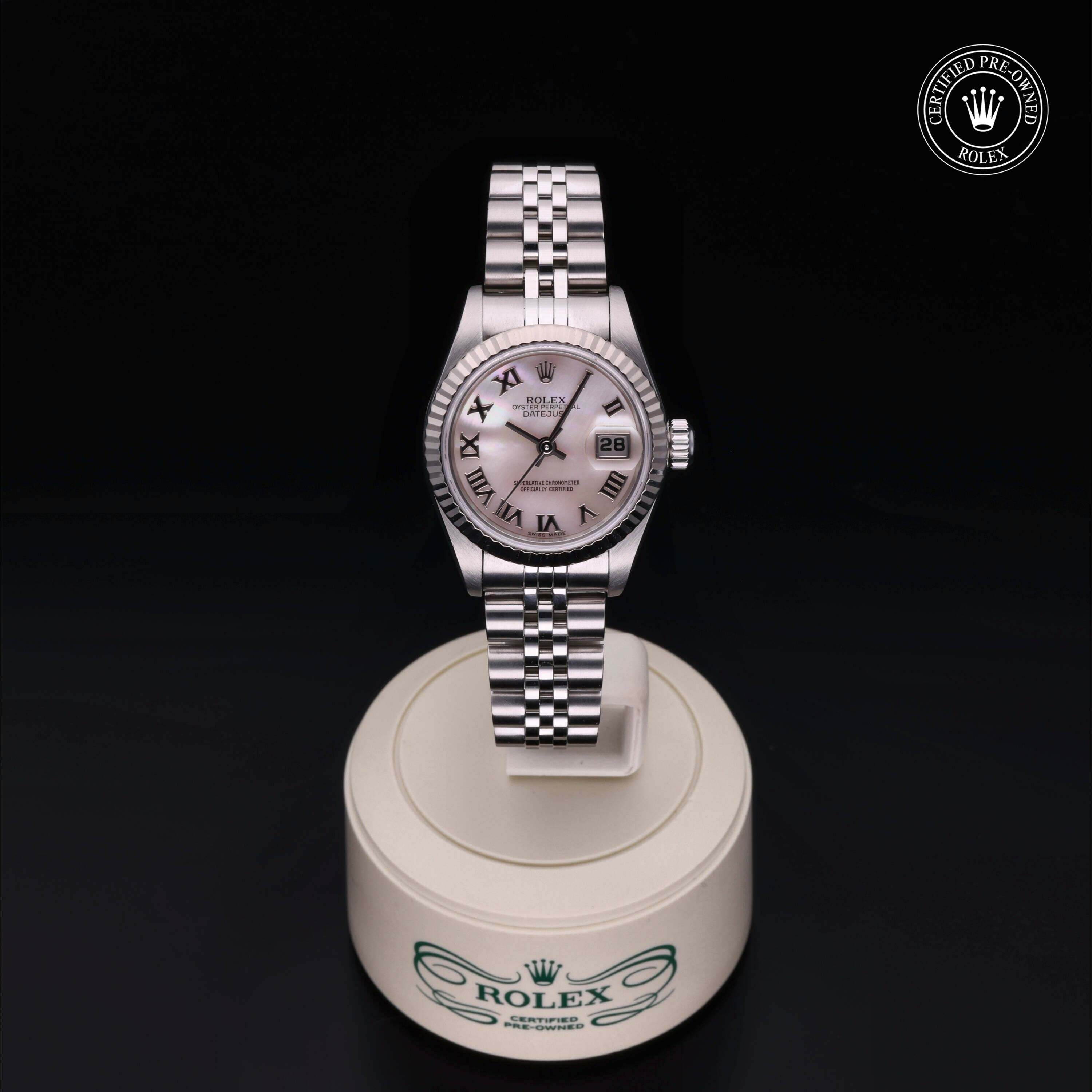 Rolex Lady-Datejust 26 en Rolesor 18 Carat Gris  chez Frojo