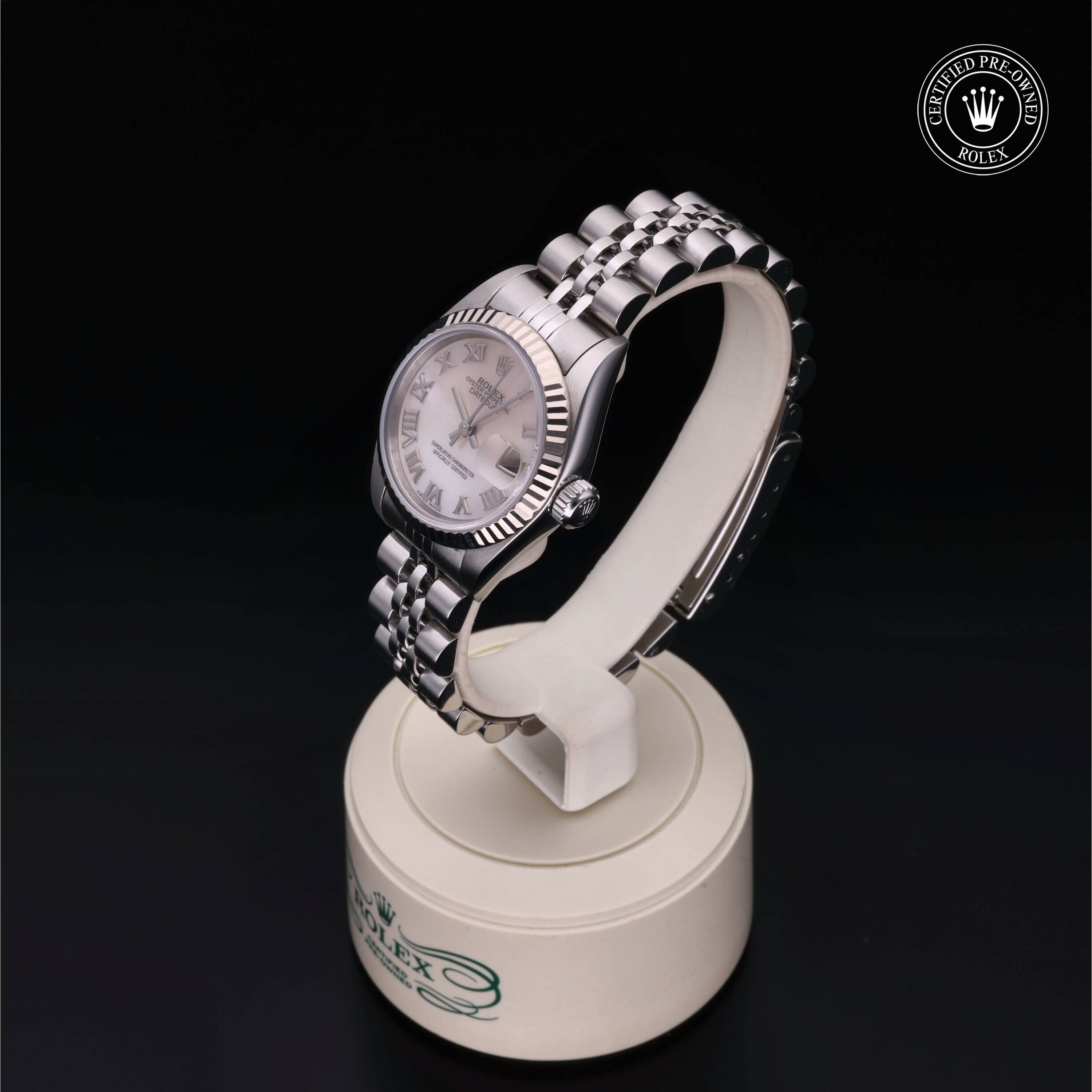 Rolex Lady-Datejust 26 en Rolesor 18 Carat Gris  chez Frojo - vue 6