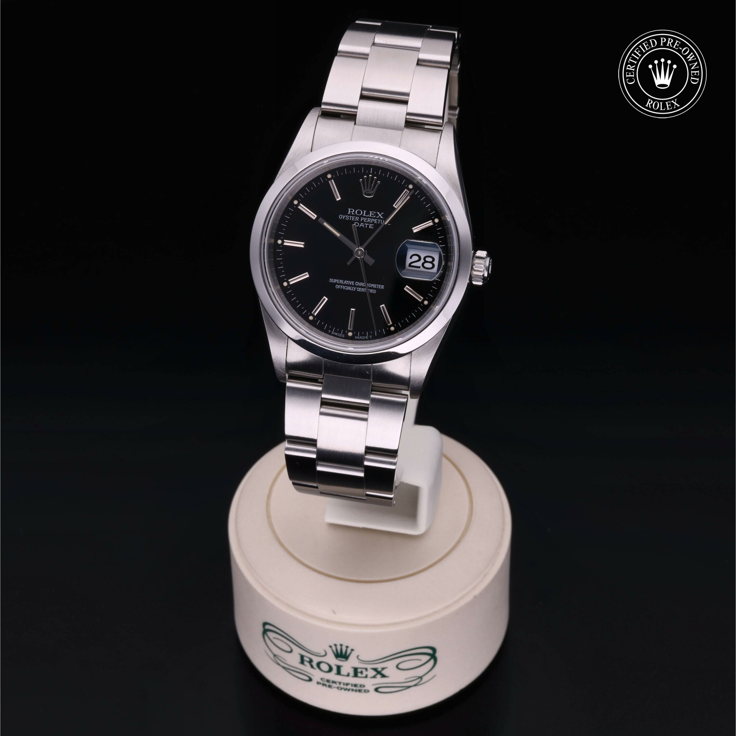 Rolex Oyster Perpetual Date 34 en Acier M15200-0009 chez Frojo - vue 2