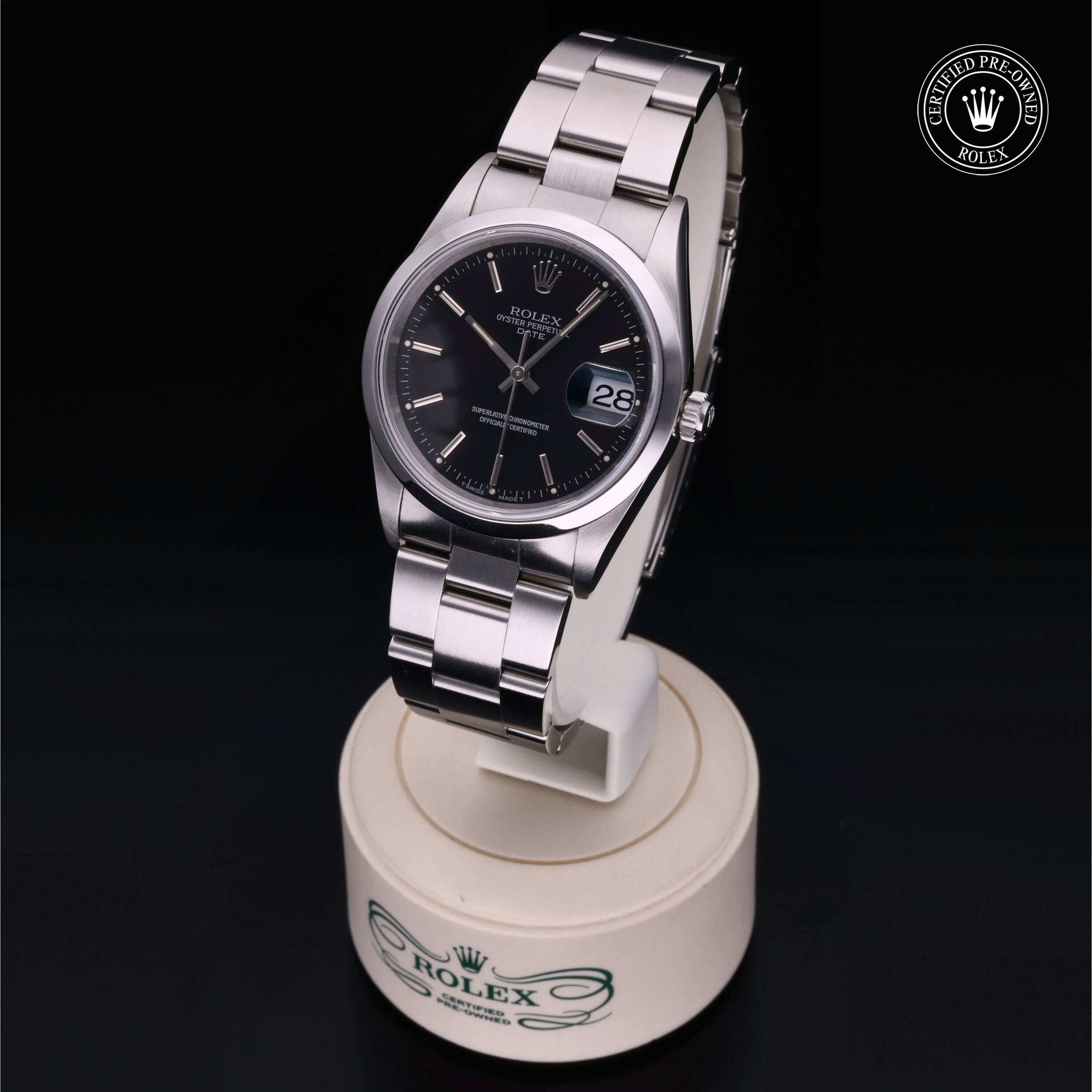 Rolex Oyster Perpetual Date 34 en Acier M15200-0009 chez Frojo - vue 3