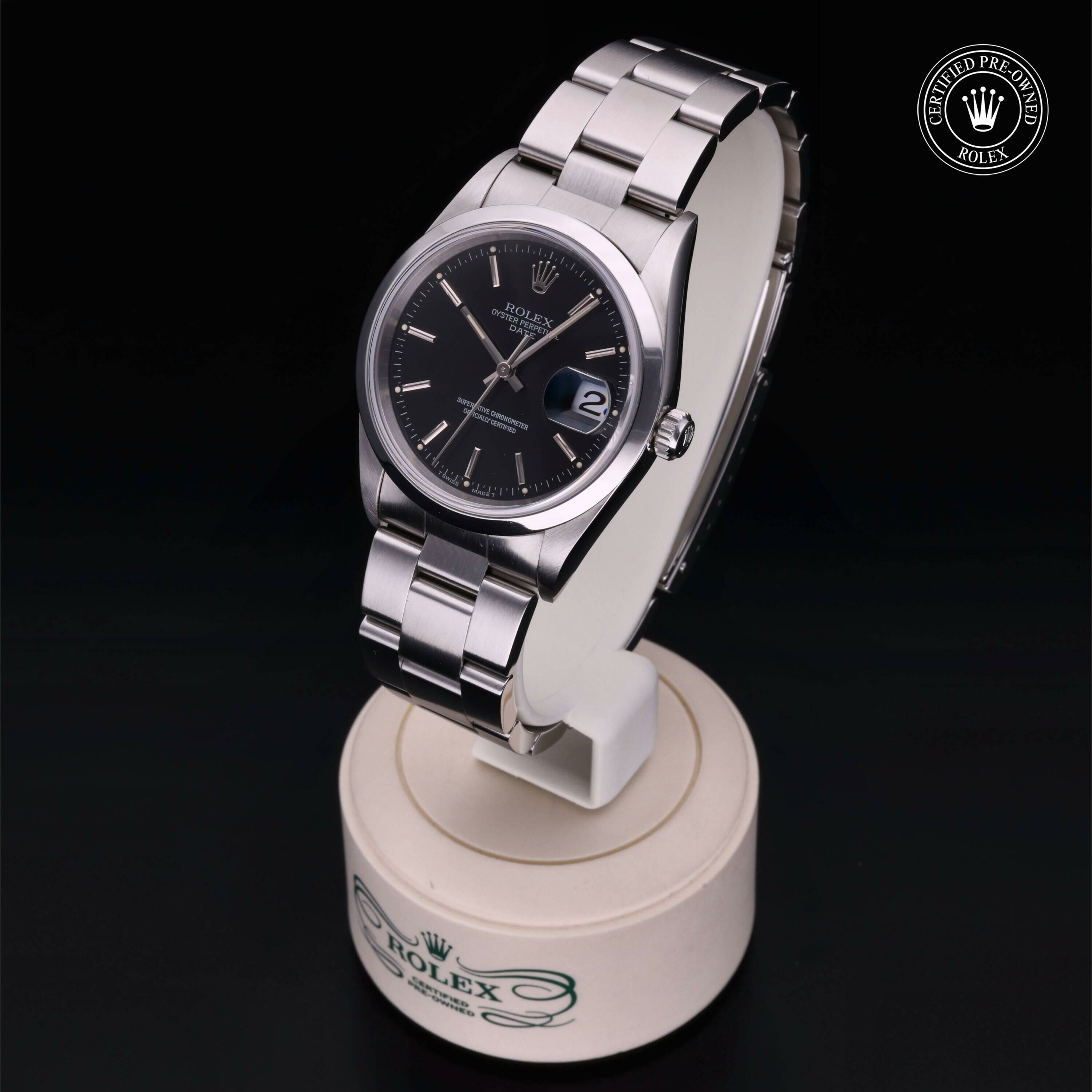 Rolex Oyster Perpetual Date 34 en Acier M15200-0009 chez Frojo - vue 4