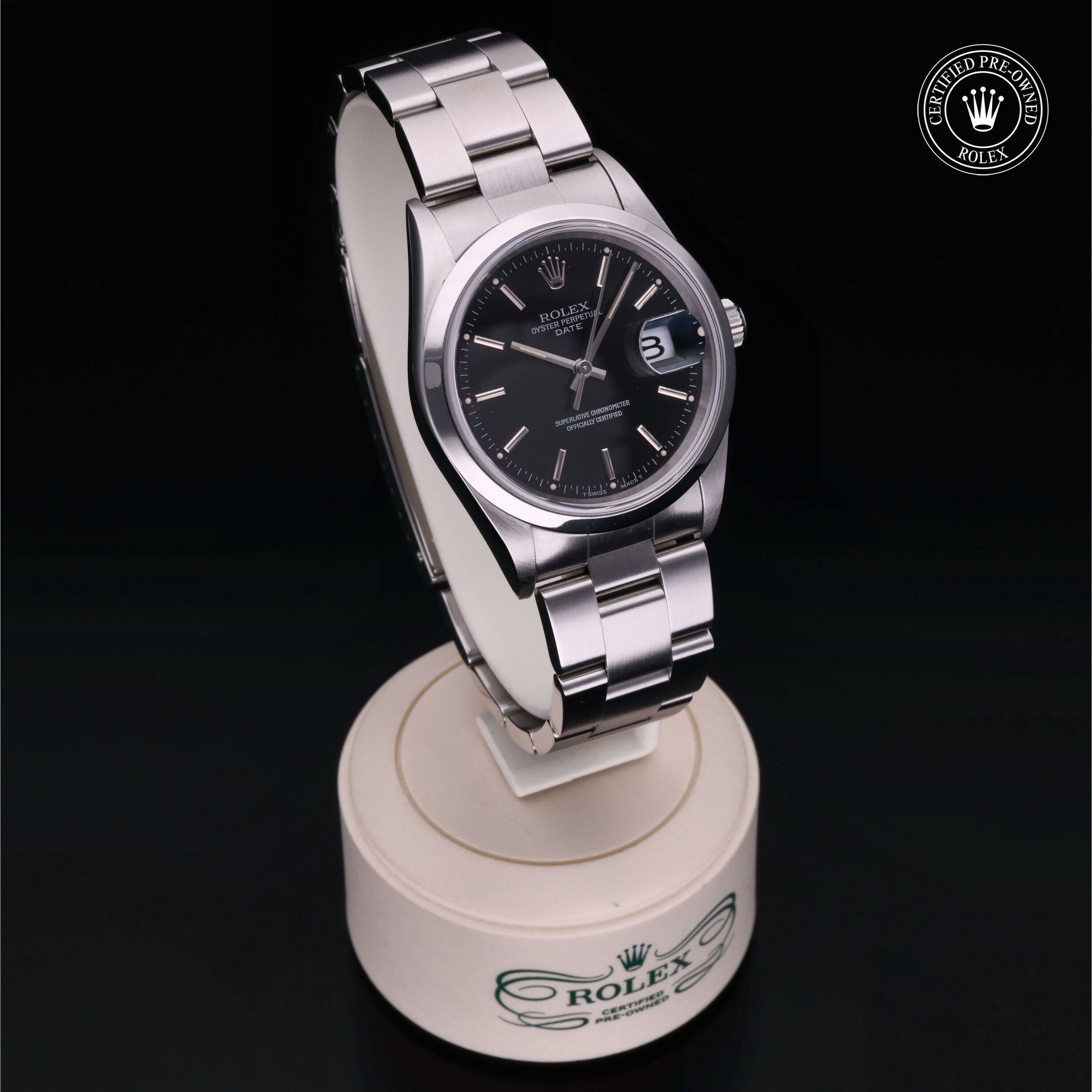 Rolex Oyster Perpetual Date 34 en Acier M15200-0009 chez Frojo - vue 34
