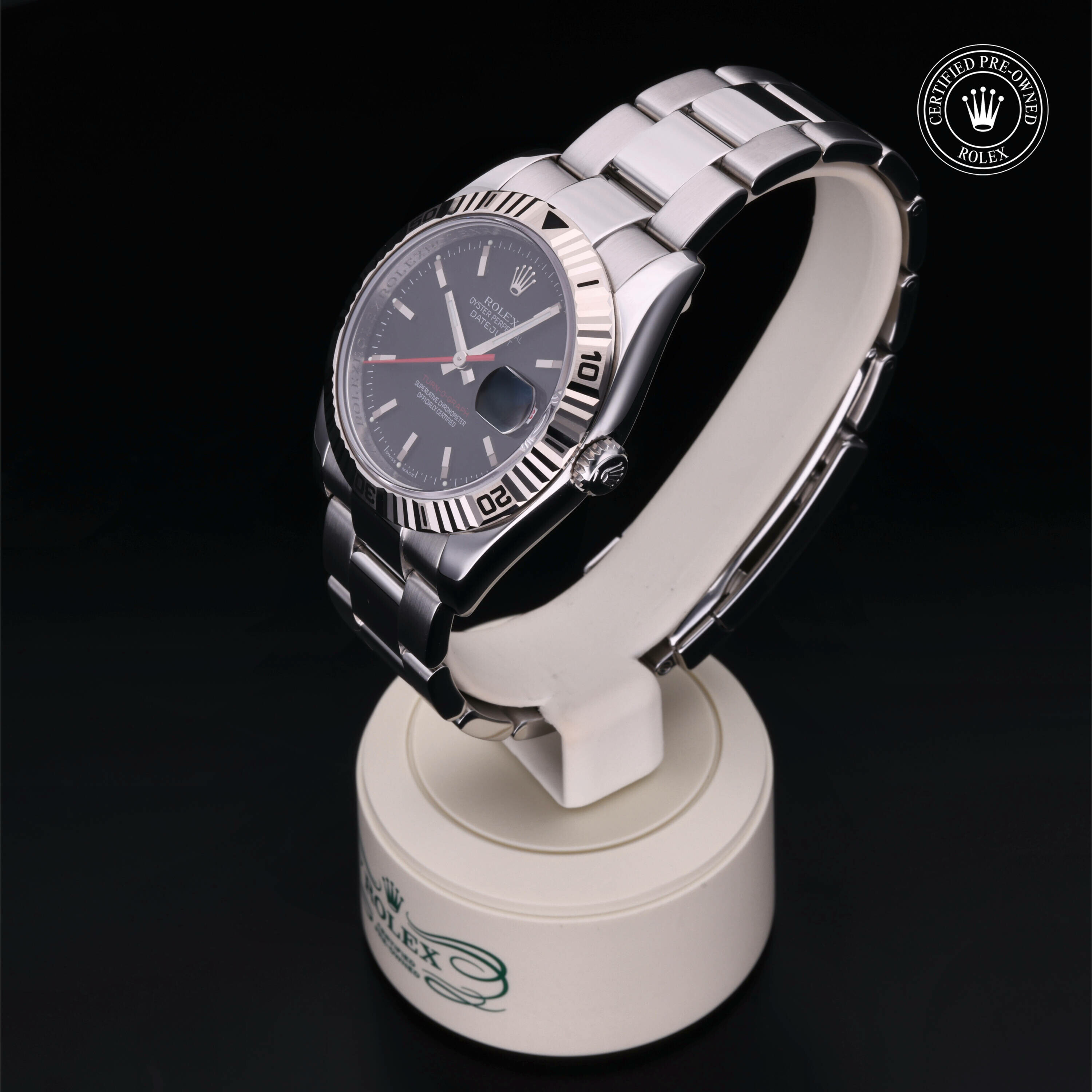 Rolex Datejust Turn-O-Graph en acier Oystersteel et or gris M116264-0011 chez Frojo - vue 6