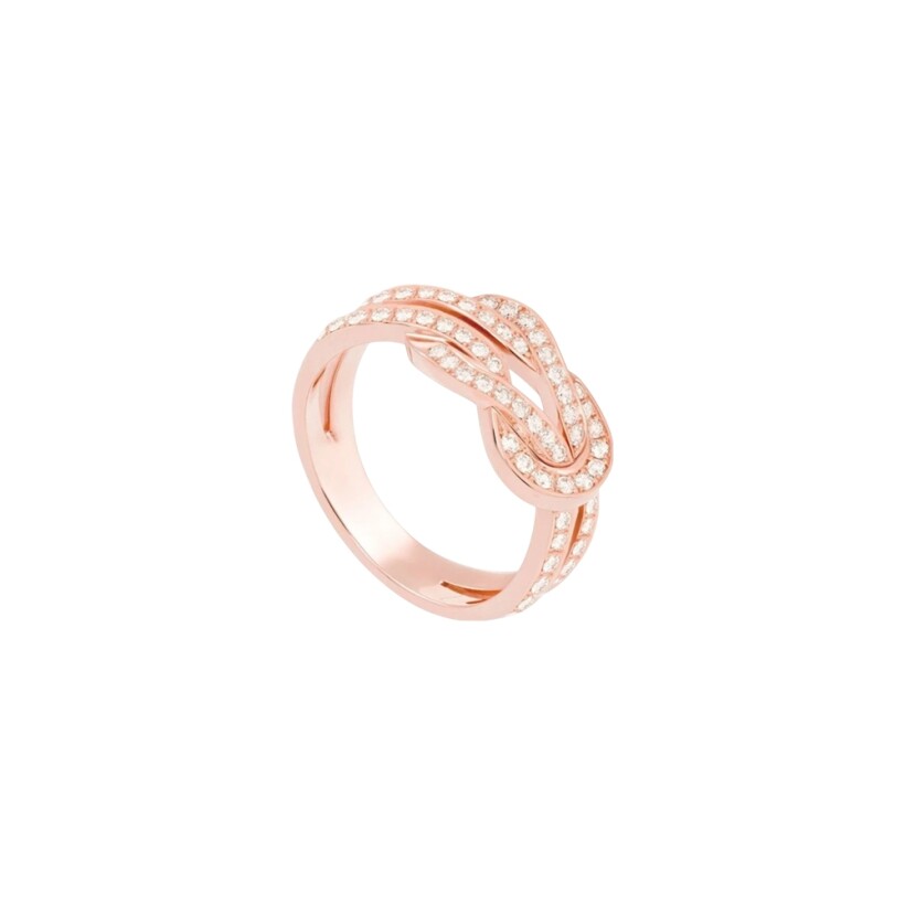 Bague FRED Chance Infinie en or rose et diamants