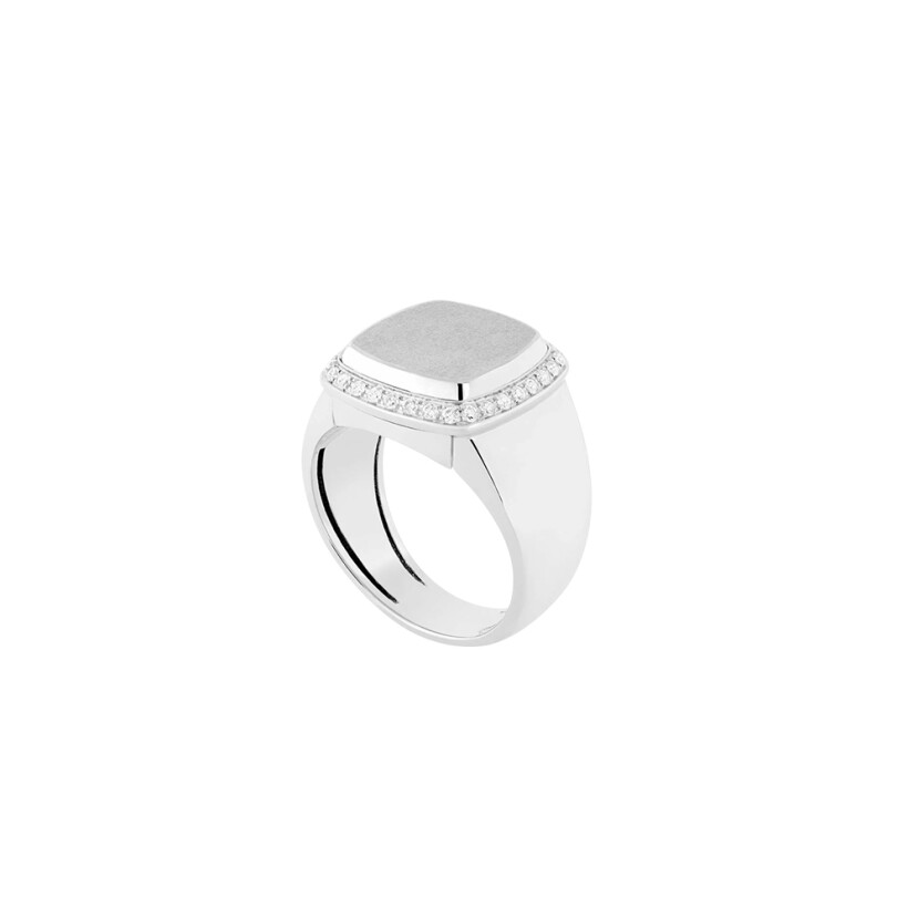 Monture de bague FRED Pain de sucre en or blanc et diamants