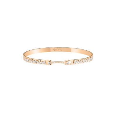 Bracelet bangle Nouvel Héritage Mood Under the Stars en or rose et diamants