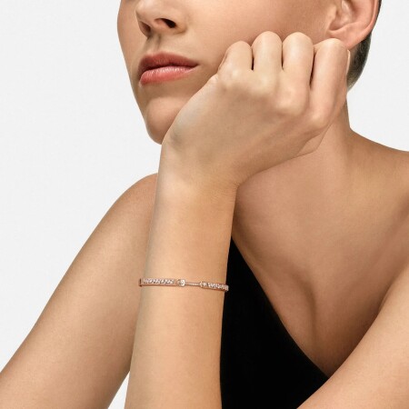 Bracelet bangle Nouvel Héritage Mood Under the Stars en or rose et diamants