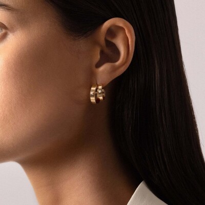 Boucles d'oreilles Nouvel Héritage Mood Monday Morning en or jaune et diamants