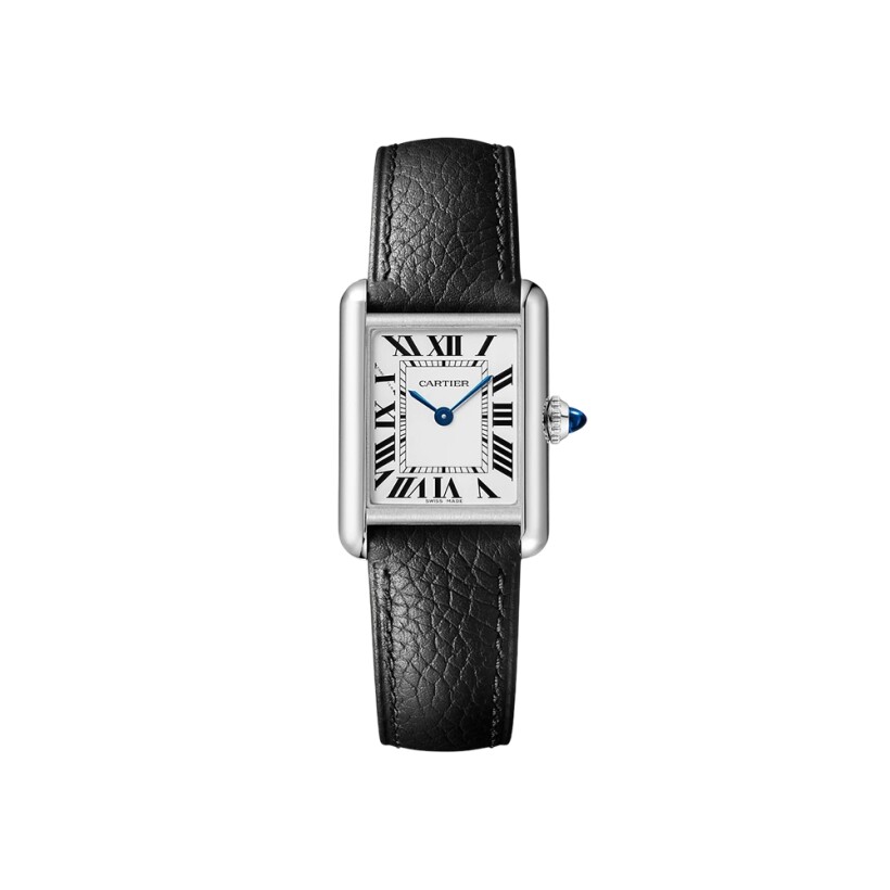 Montre Cartier Tank Must SolarBeat, Petit Modèle, mouvements quartz, acier, cuir