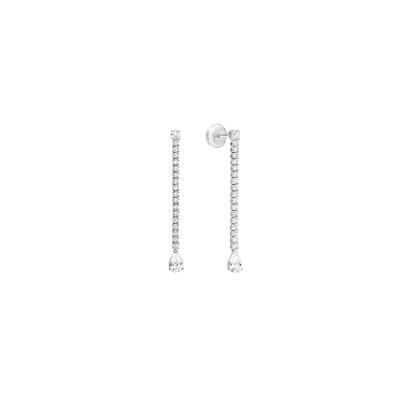 Boucles d'oreille Frojo en or blanc diamants