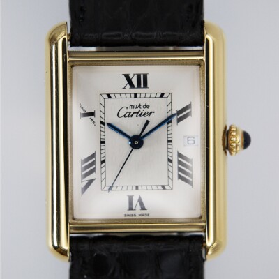 Montre Tank Must de Cartier, Grand modèle, Date