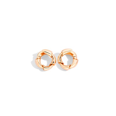 Boucles d'oreilles Calla moyen modèle or rose