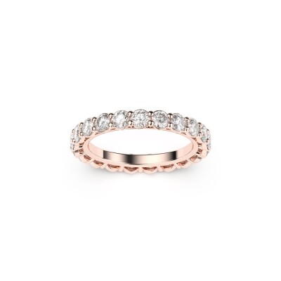 Alliance Frojo Tour complet or rose diamants