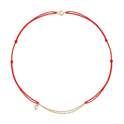 Collier Diamantée Charlet sur cordon
