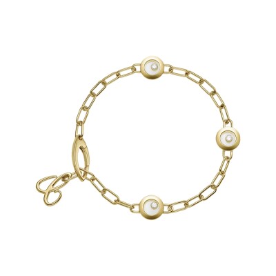 Bracelet Chopard Happy Diamonds Icons en or jaune éthique et diamants