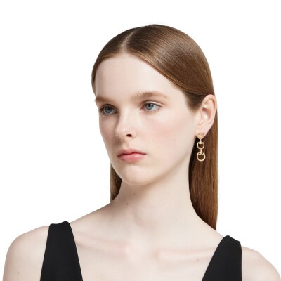 Pendants d’oreilles Gucci Horsebit en or jaune