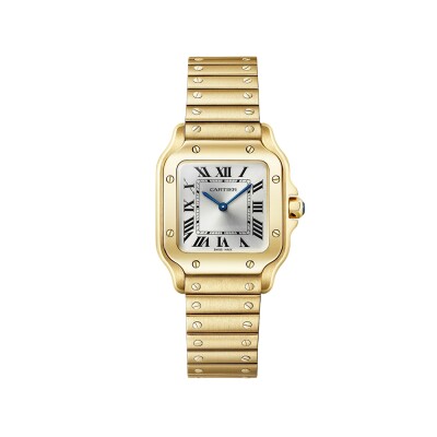 Montre Santos de Cartier, Petit Modèle, quartz, or jaune