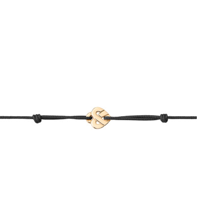 Bracelet Poiray Coeur entrelacé mini en or jaune