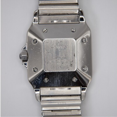 Montre Cartier Santos galbé GM, or et acier