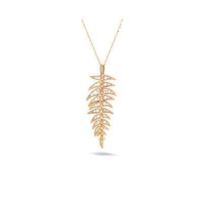Collier Maria Battaglia Terra Filetta en or jaune et diamant