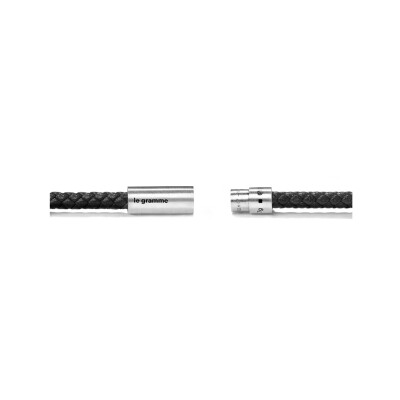Bracelet le gramme Câble cuir noir, 7 grammes