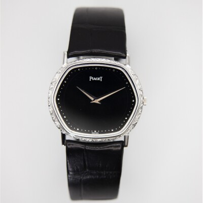 Montre Piaget extra-plate or blanc